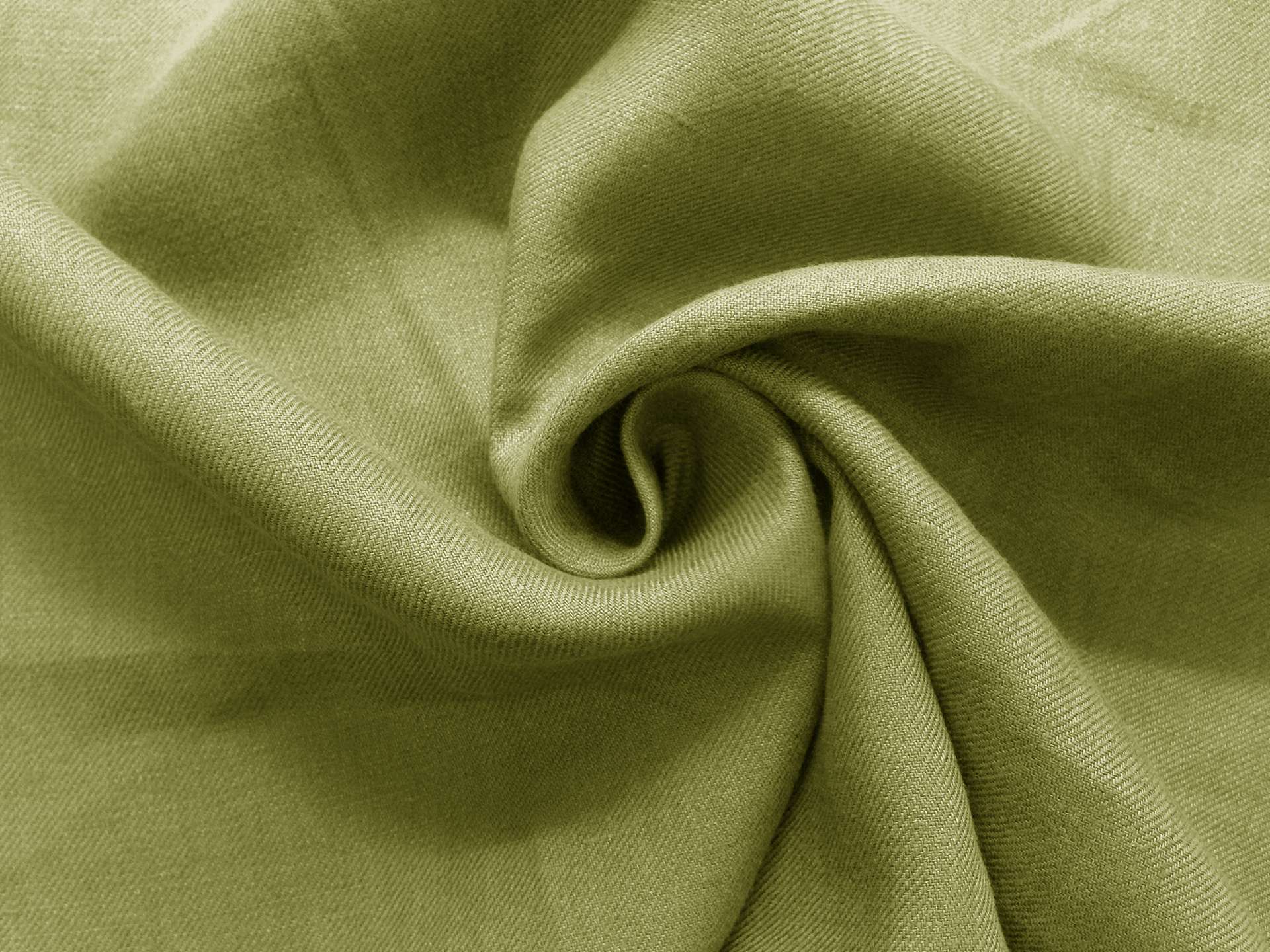 Linen Twill Suiting in Asparagus Green
