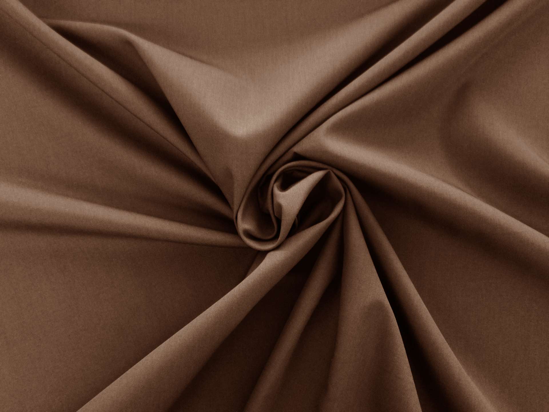 Poly Cotton Broadcloth in Dark Brown