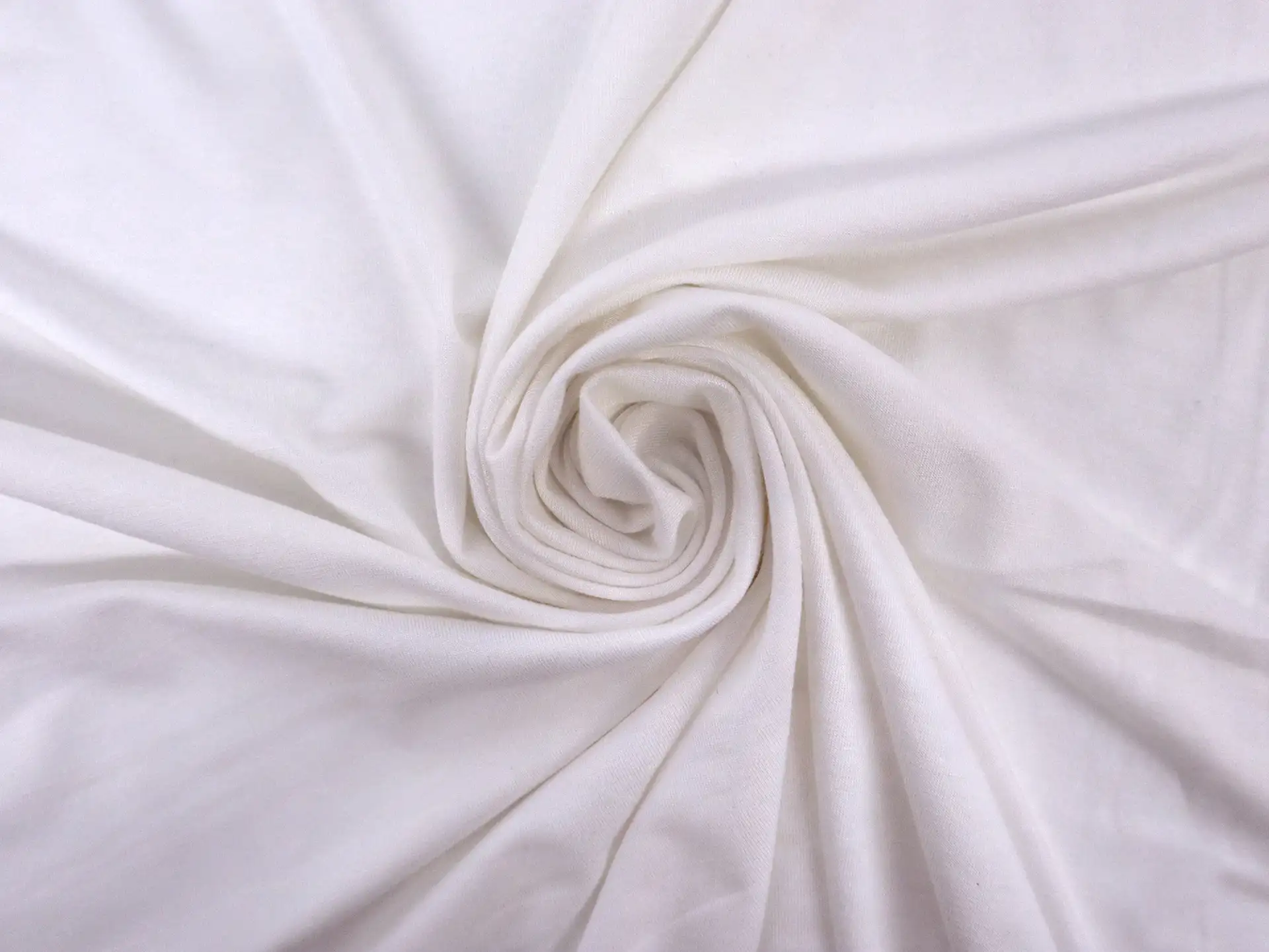 Sustainable Rayon Of Bamboo Spandex Jersey in Ivory