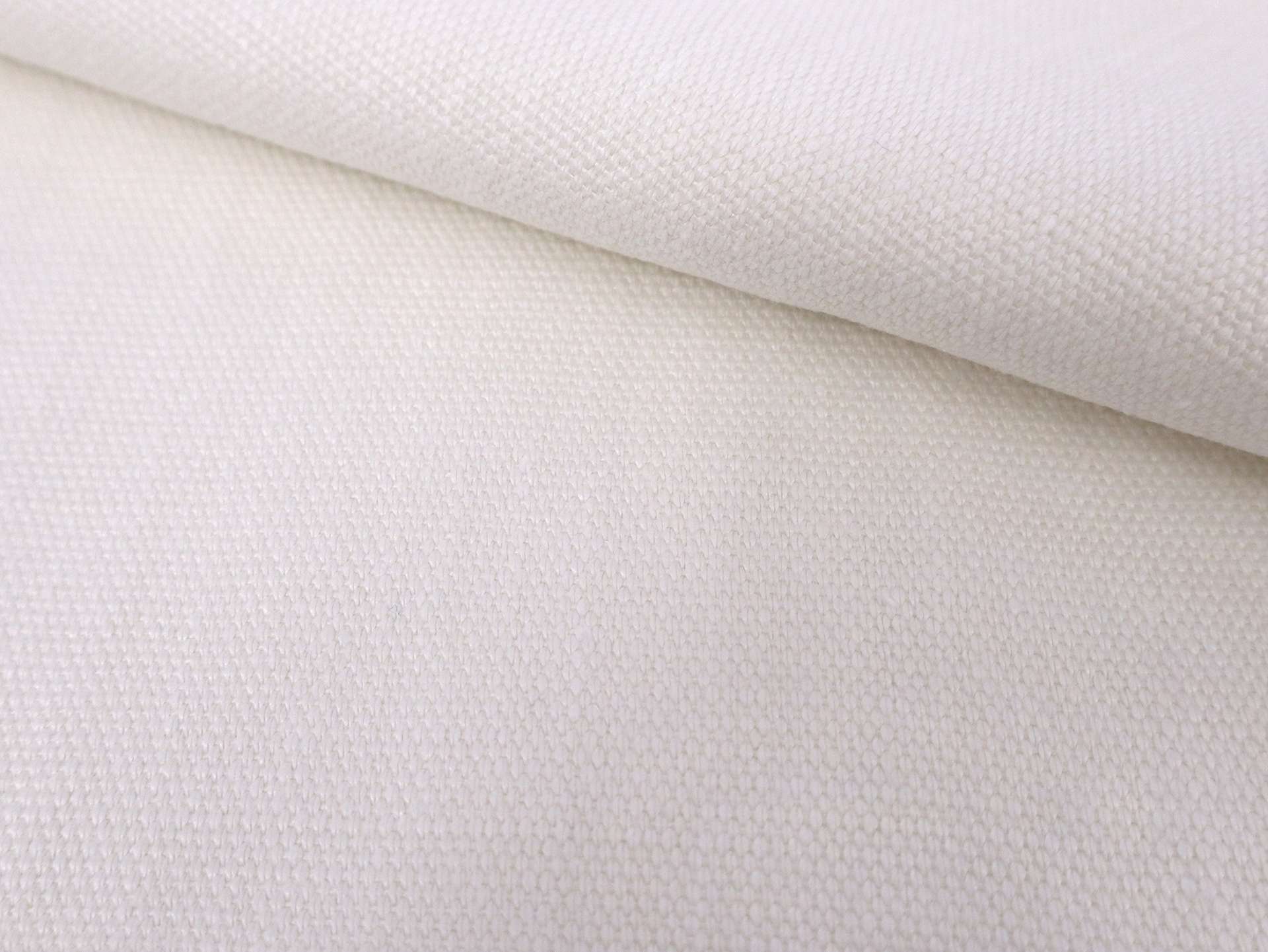 Washed Upholstery Linen in Natural White 