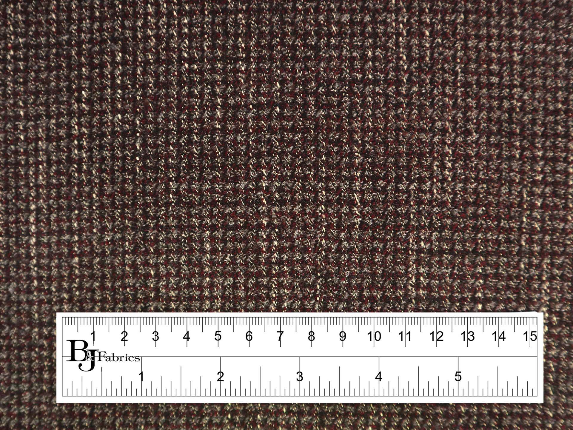 Italian Virgin Wool and Bamboo Suiting in Burgundy