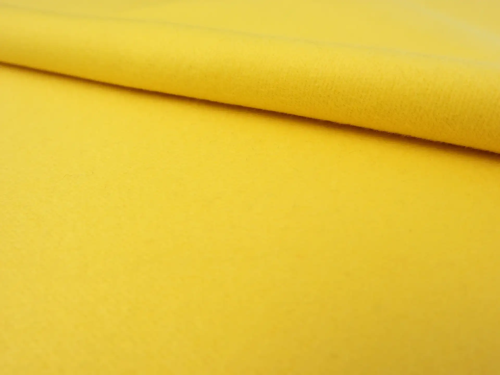 Wool, Angora & Cashmere Doubleface Coating in Jonquil