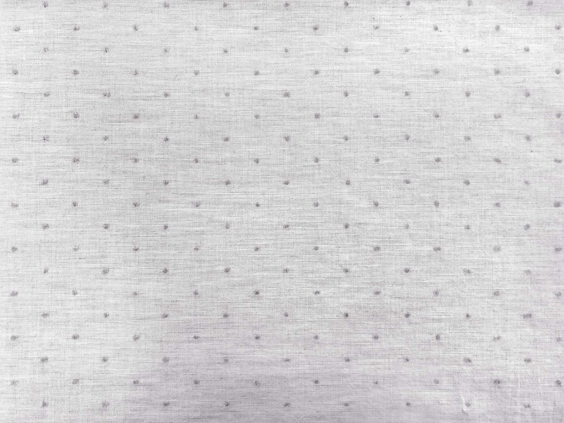 Cotton Swiss Dot in Heather Grey