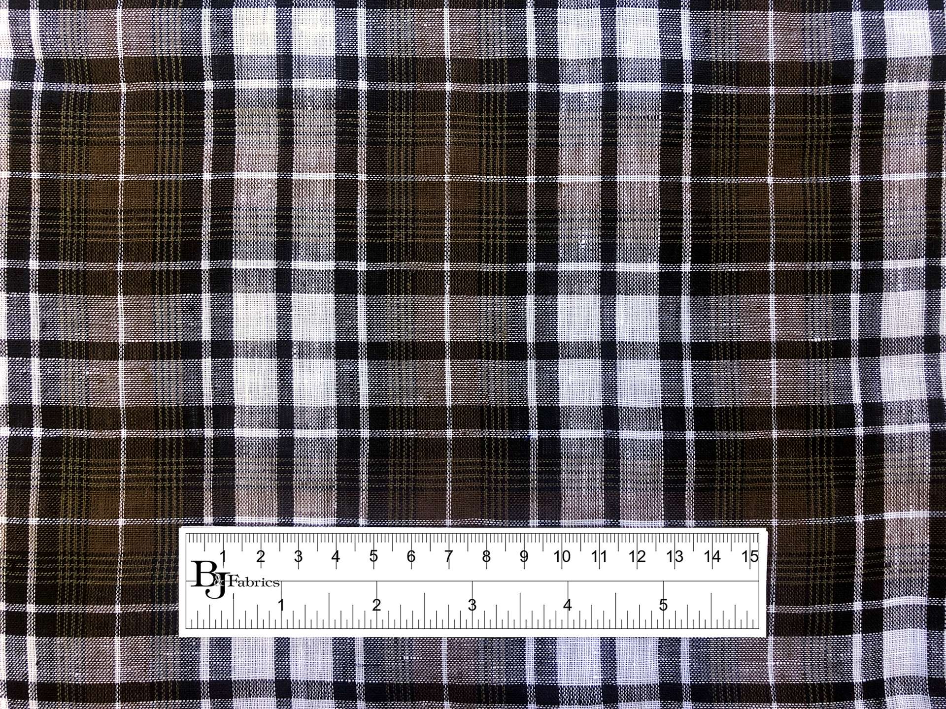 Linen Handkerchief Woven Plaid