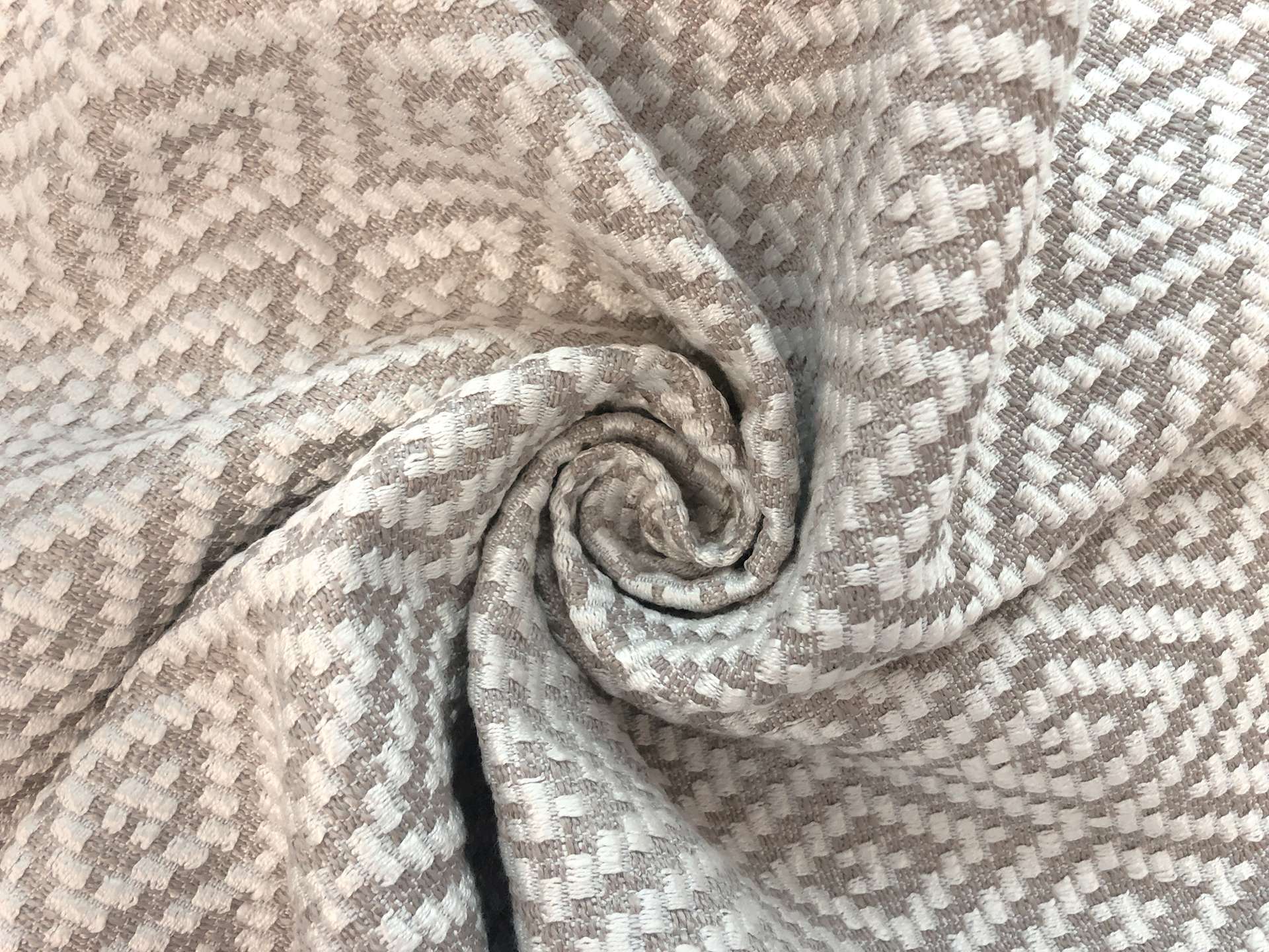 Rayon Poly Upholstery With Diamonds Pattern