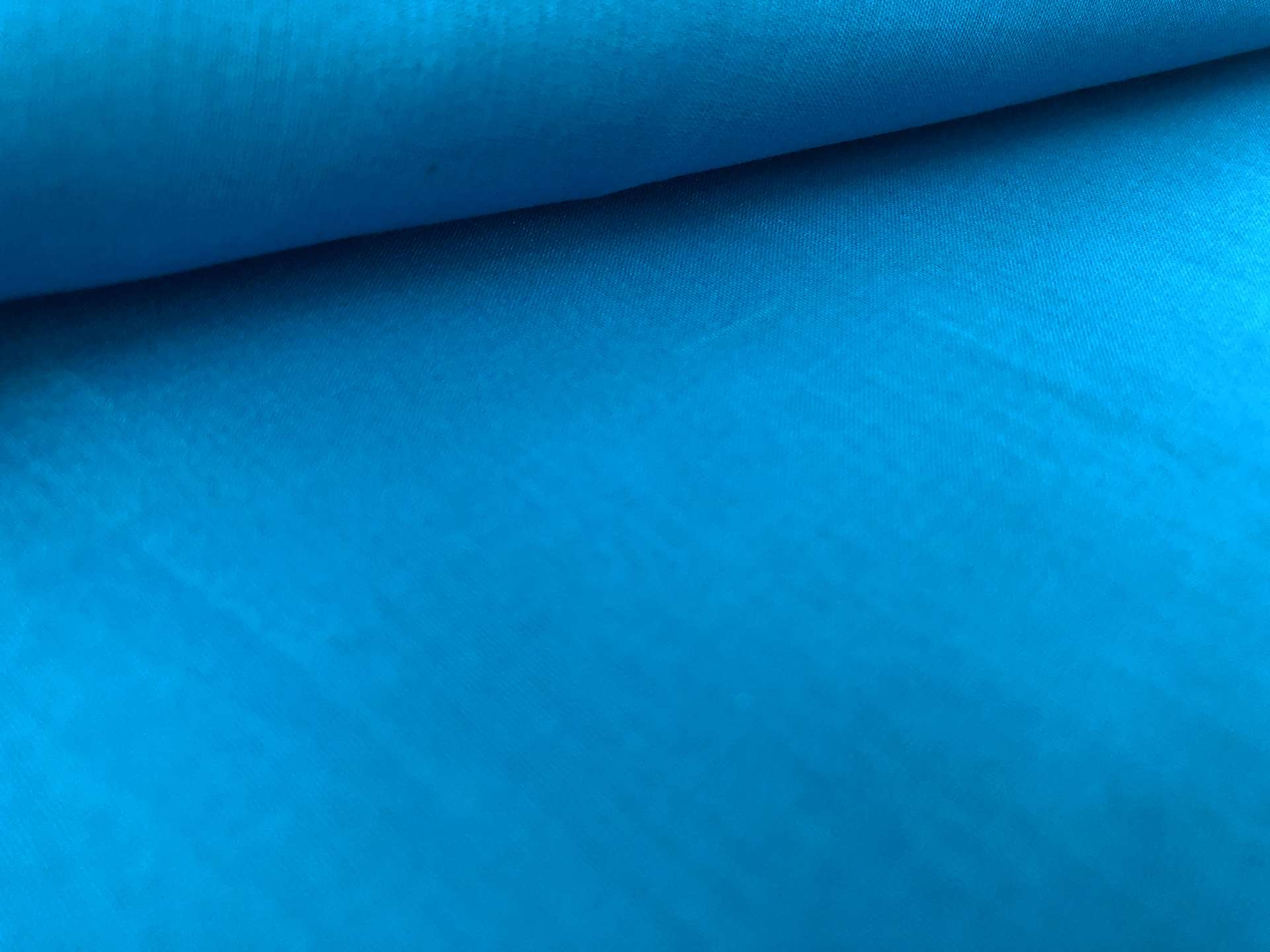 Silk Cotton Voile in Caribbean Blue