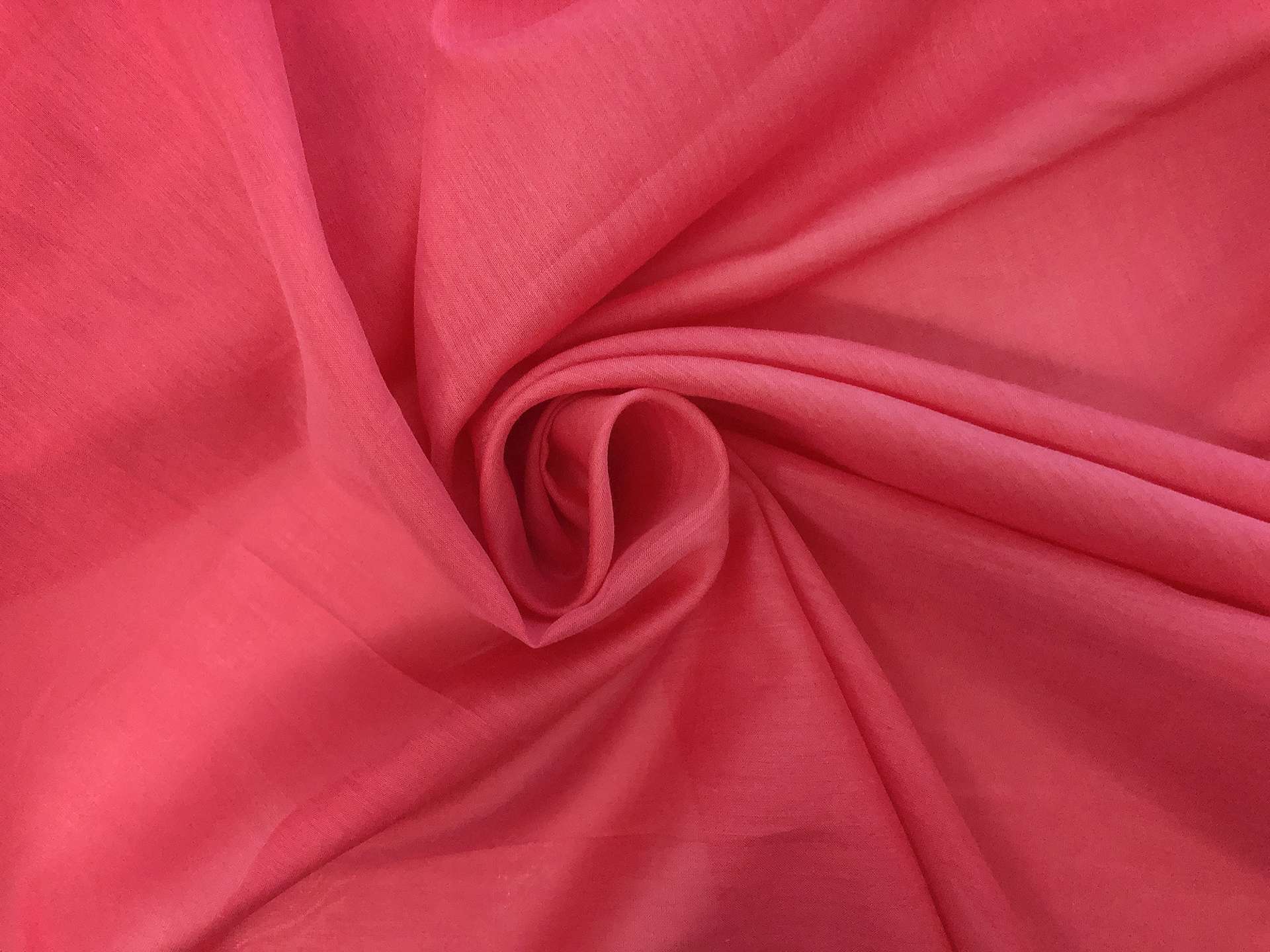 Silk Cotton Voile in Raspberry 