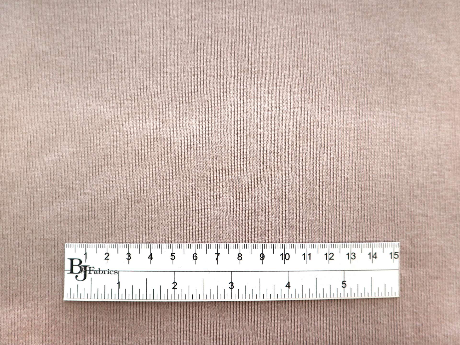 Japanese Cotton Rib Knit in Blush