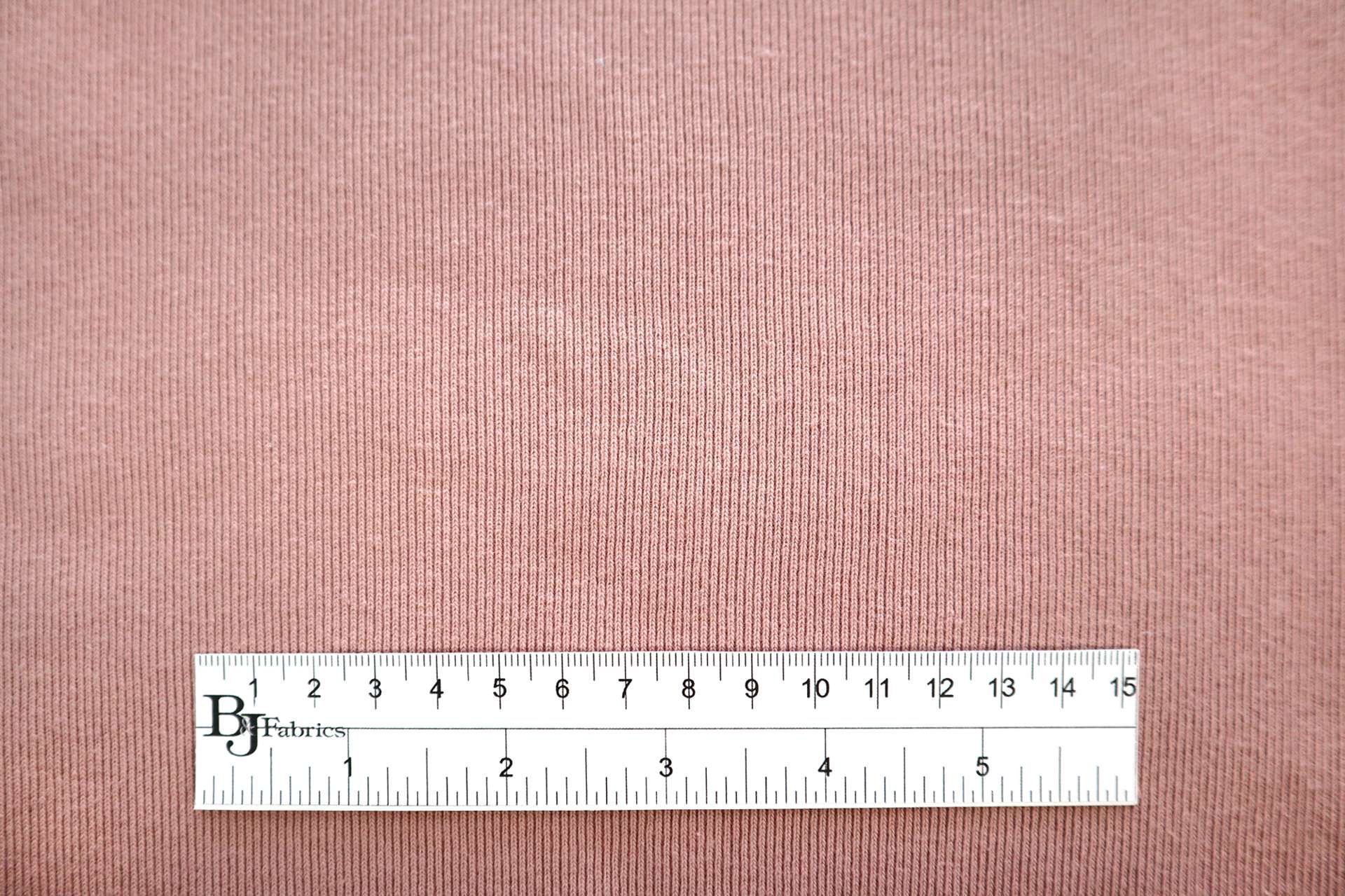Japanese Cotton Rib Knit in Rose