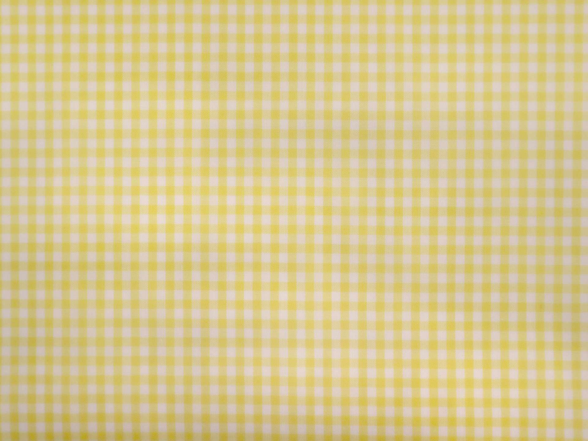 1" Cotton Polyester Gingham in Yellow