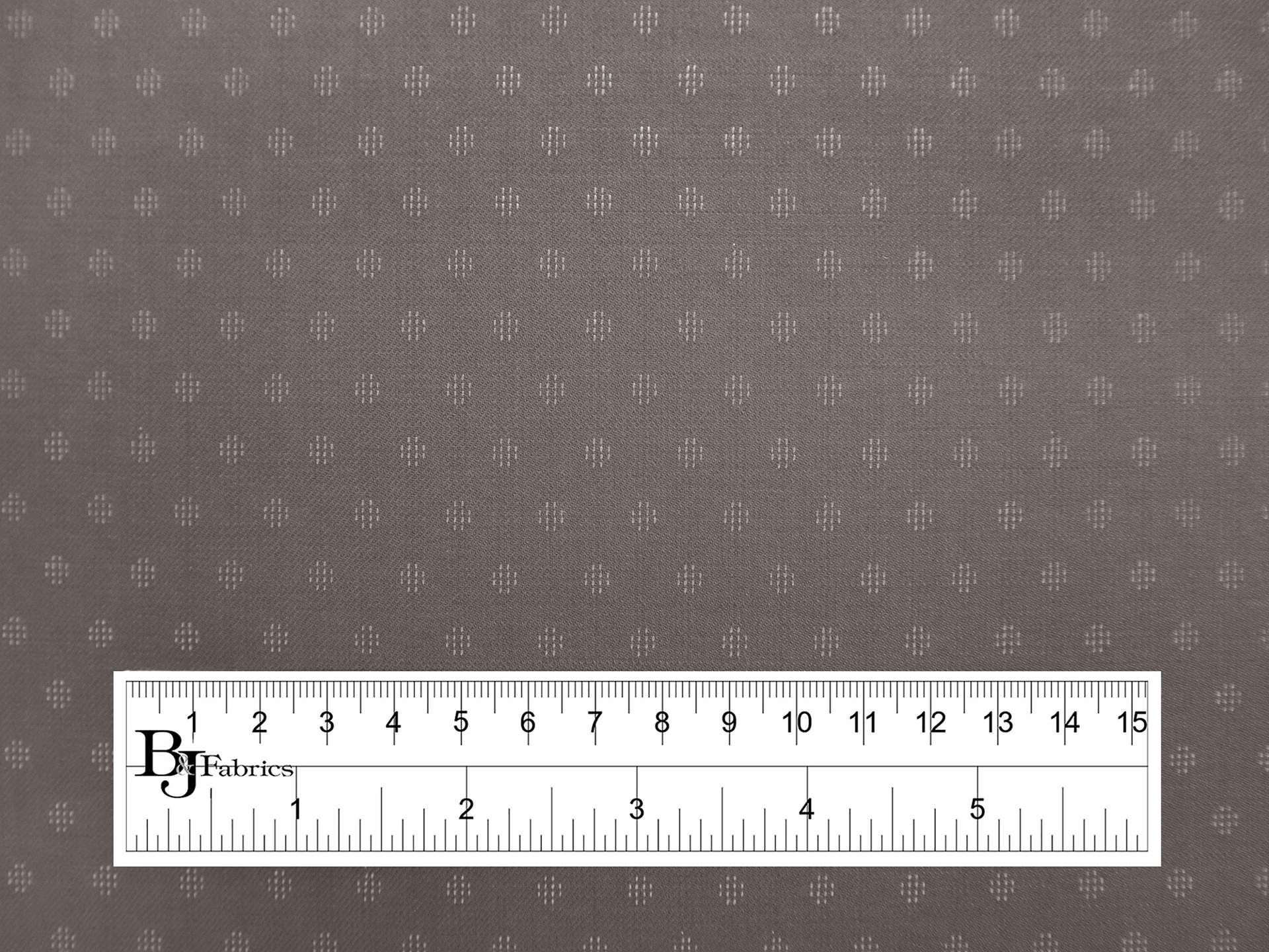 Stretch Wool Suiting With Woven Dots