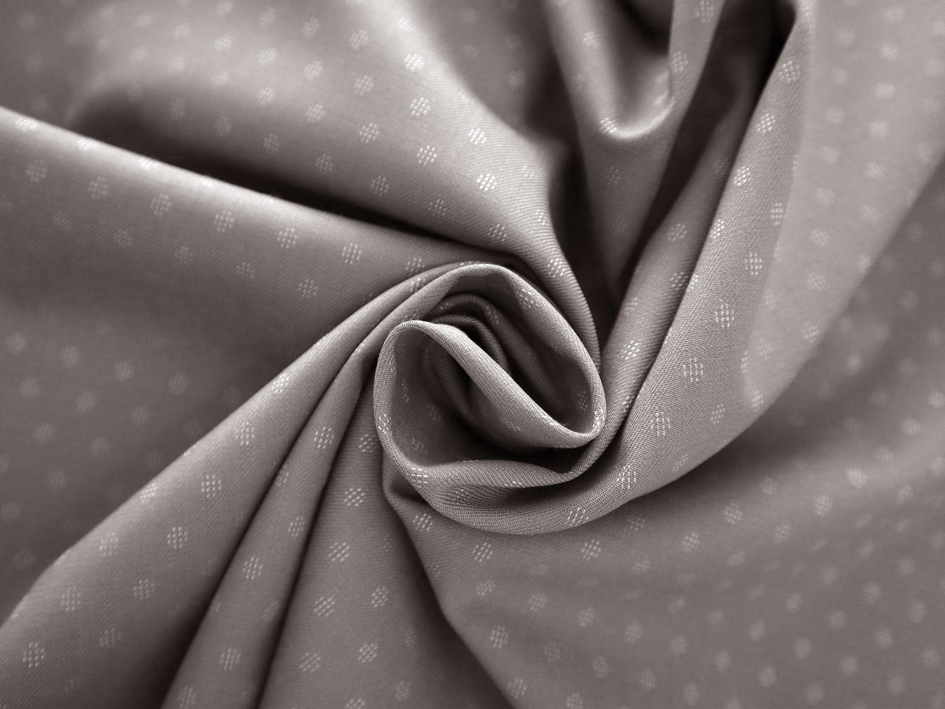 Stretch Wool Suiting With Woven Dots