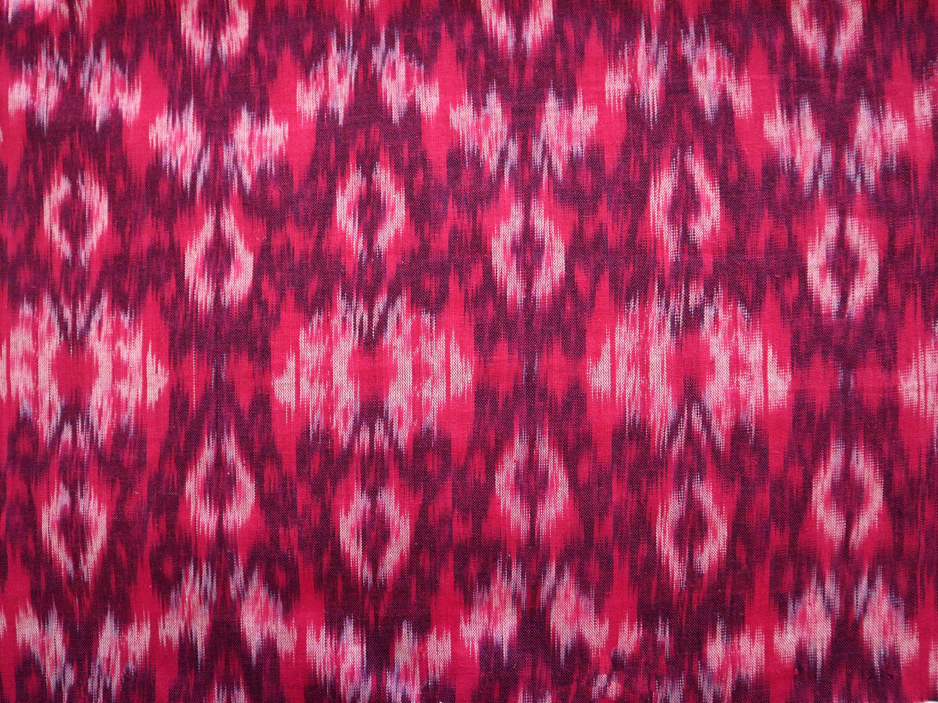 Cotton Ikat in Raspberry 