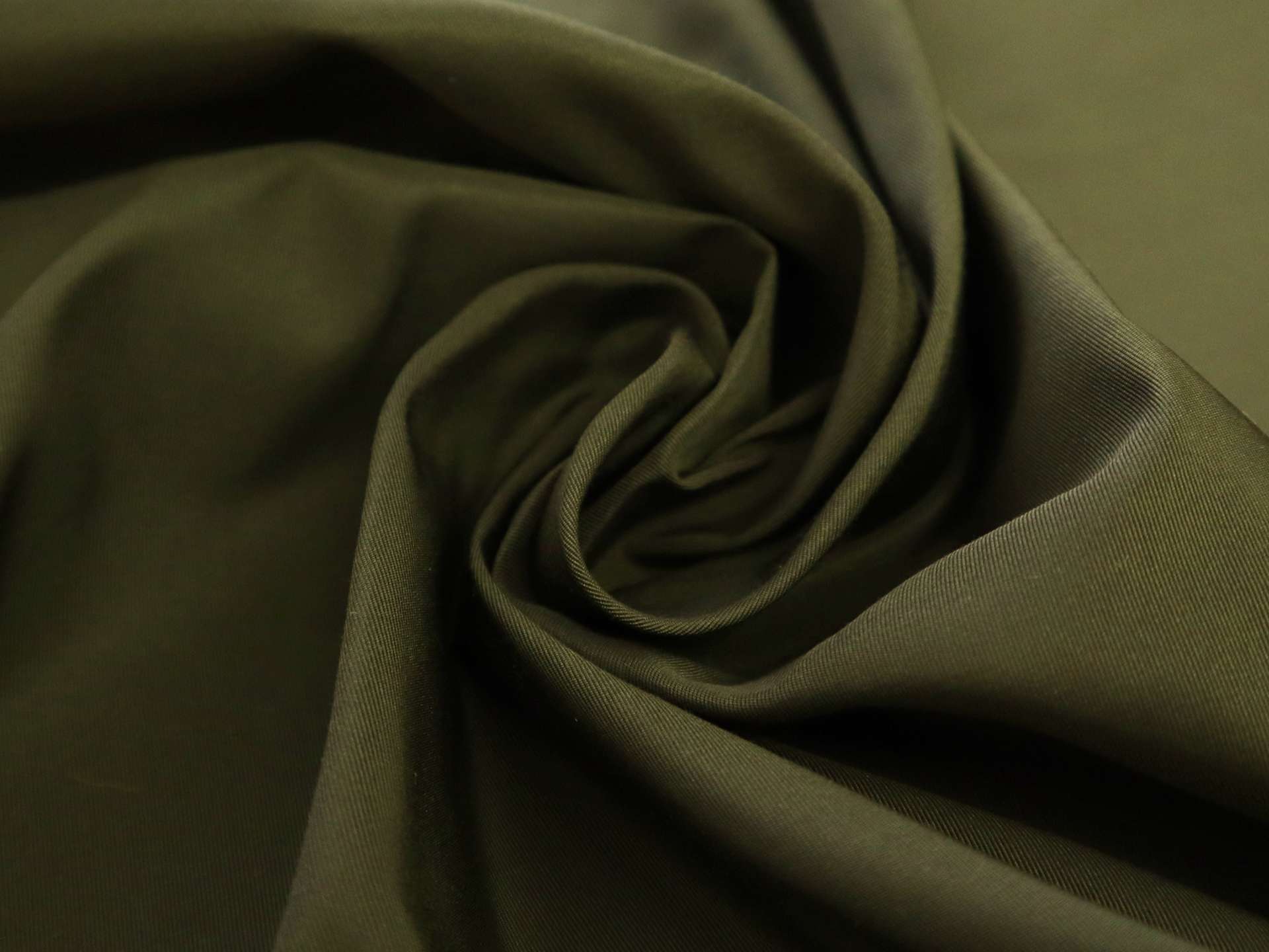 Silk Gros de Londres in Dark Olive Green