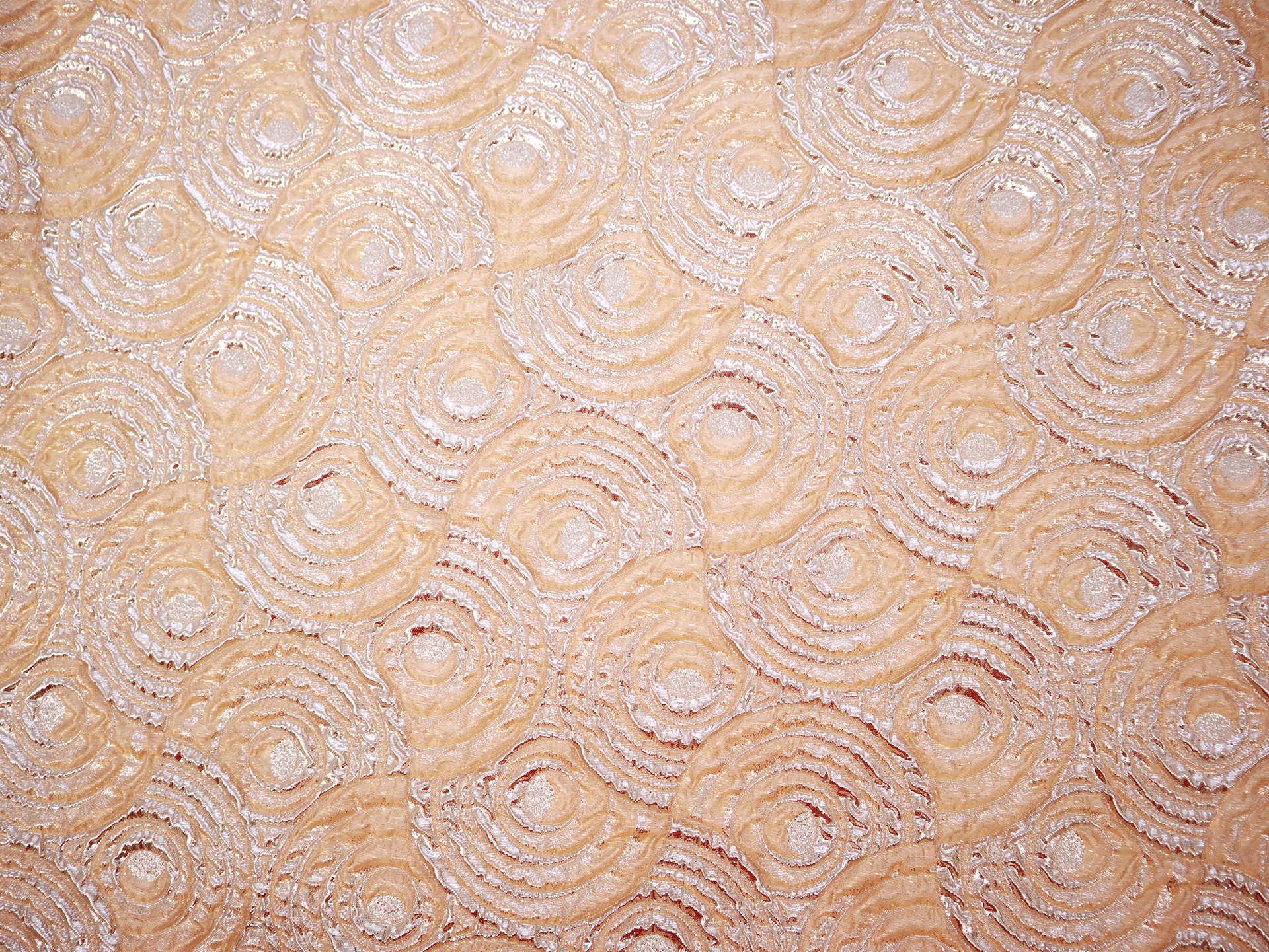 Polyester Metallic Organza Cloque with Swirls