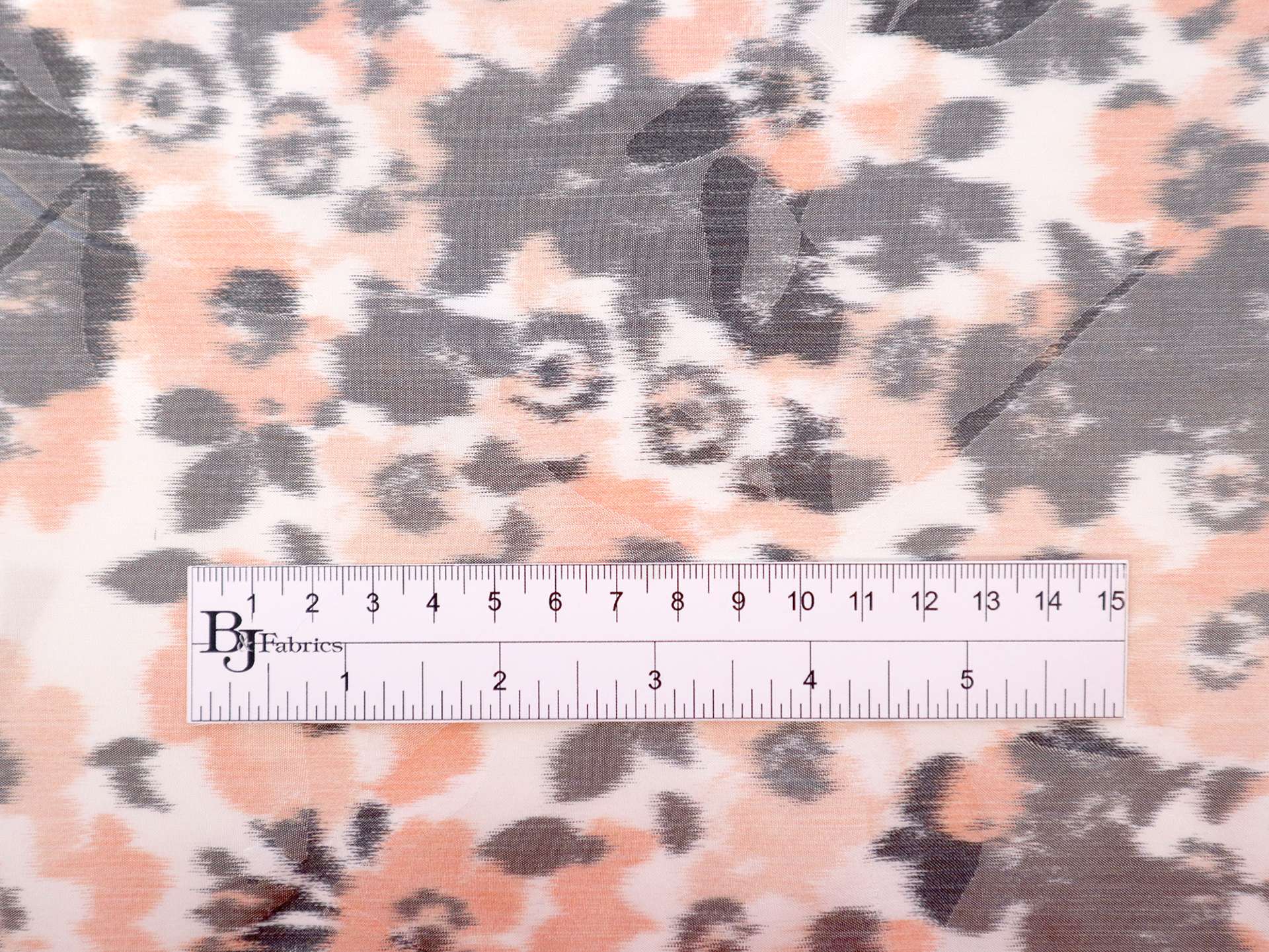 Warp Printed Silk Taffeta with Dragonfly Jacquard