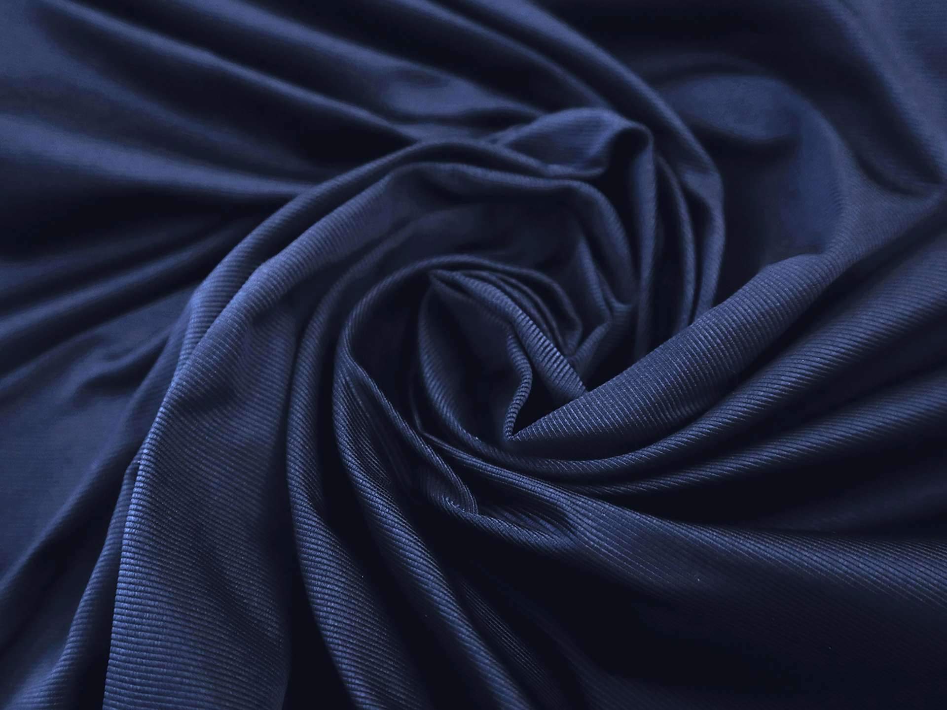 Made in Italy Silk Gros De Londres in Navy