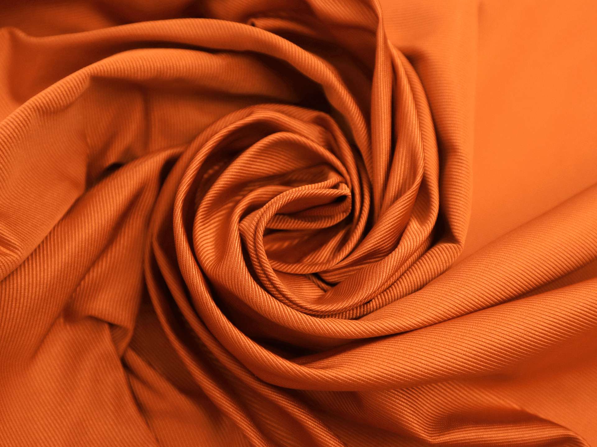 Silk Faille in Pumpkin