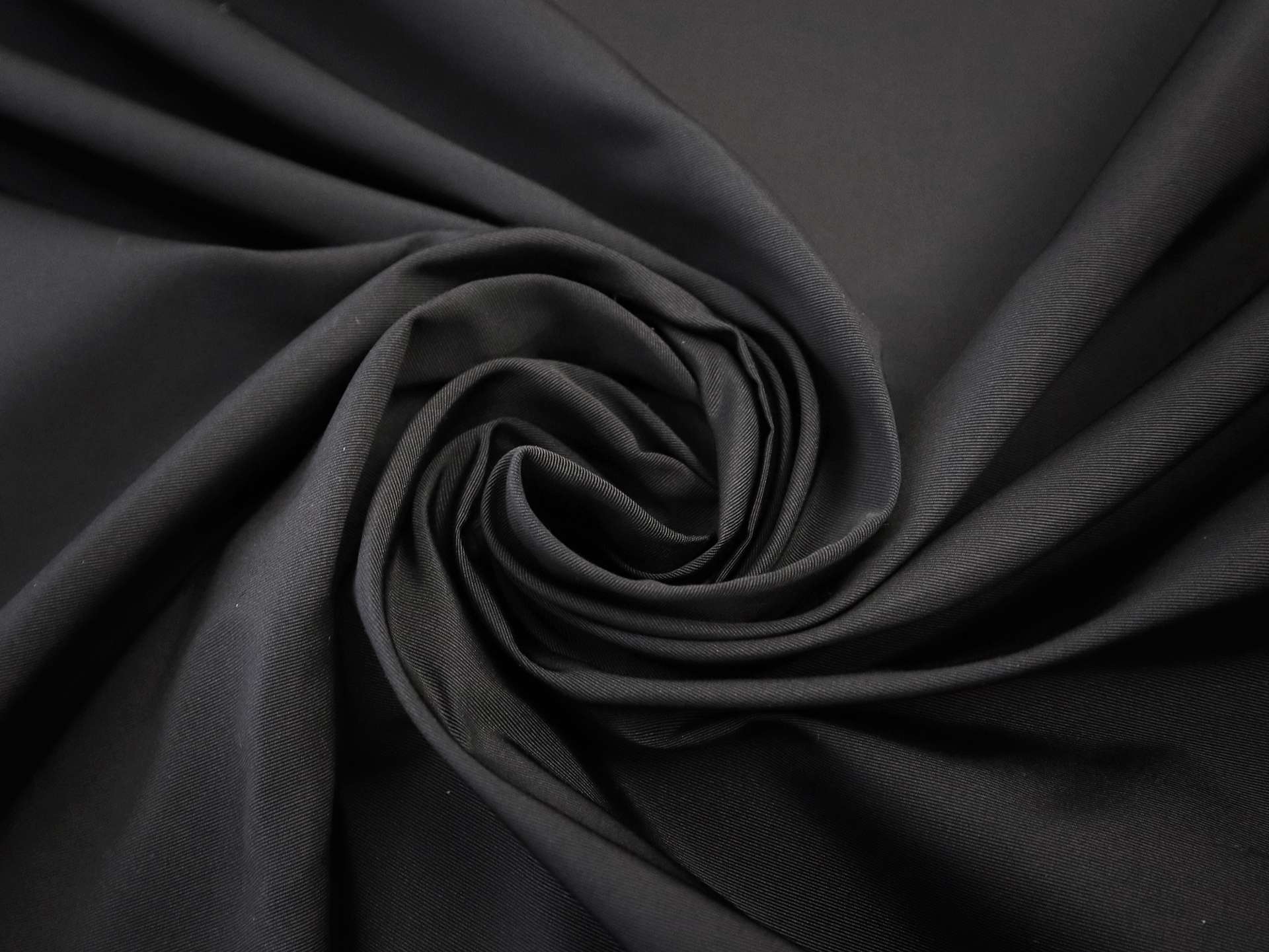 Silk Gros de Londres with a Bounce Finish in Charcoal