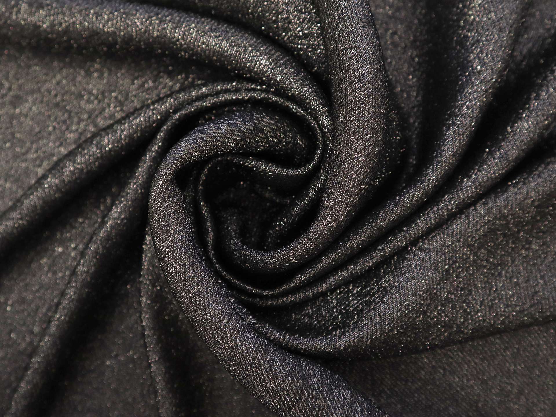 Metallic Cotton and Nylon Blend Crepe 