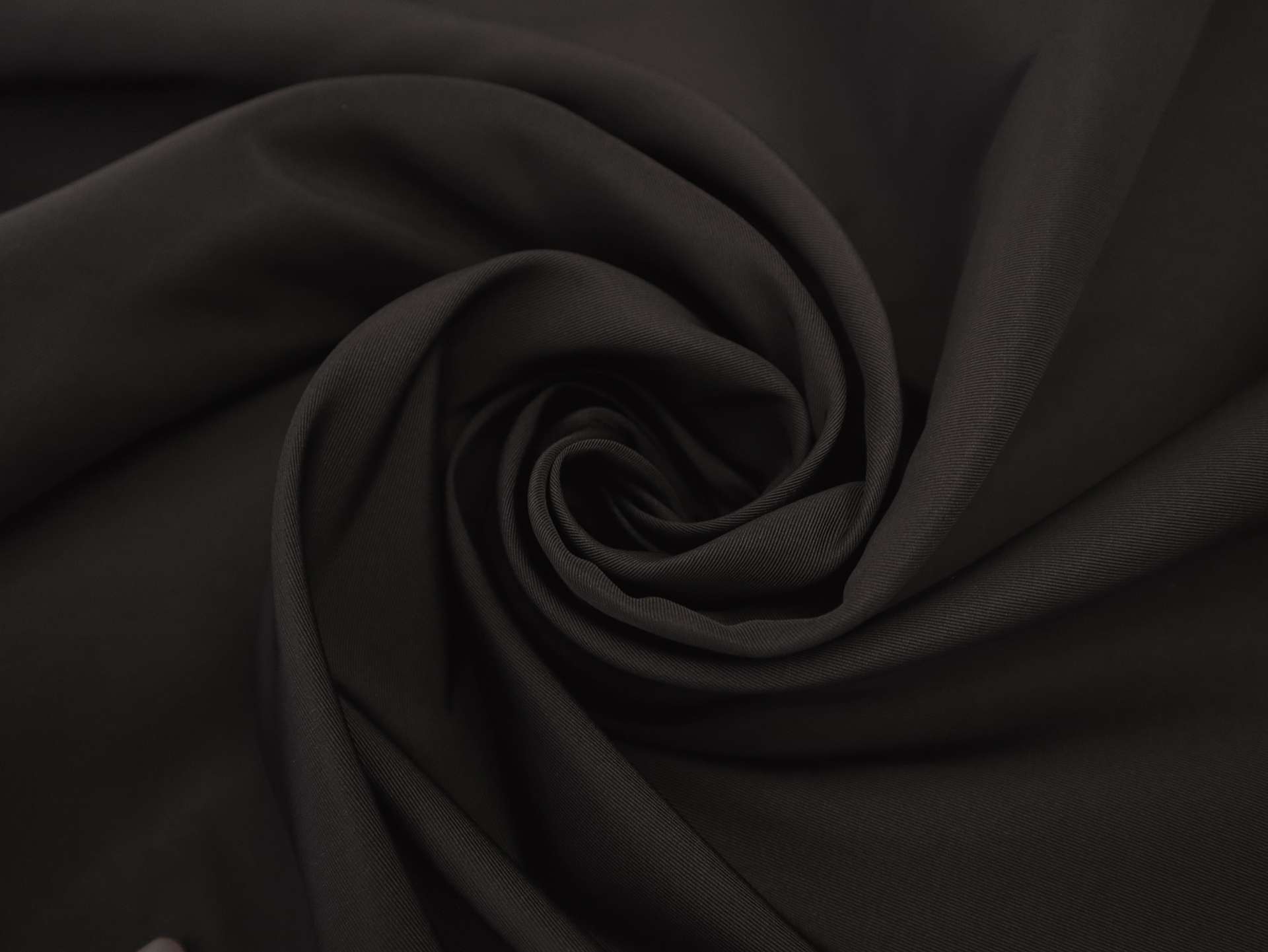 100% Silk Gros De Londres in Chocolate