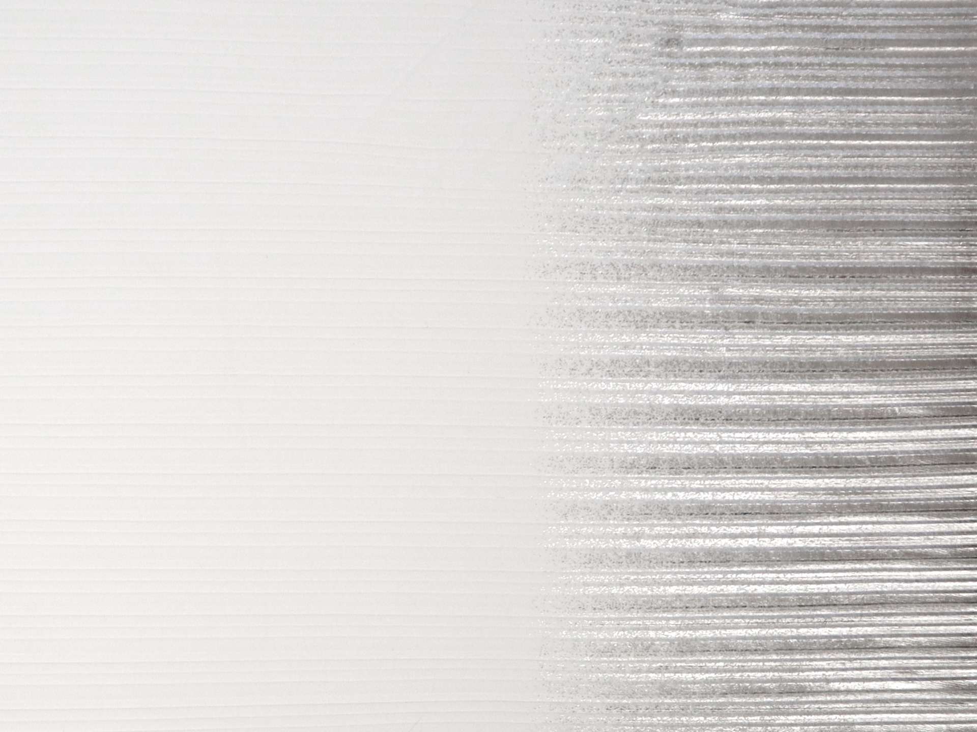 Pleated Tulle with Silver Foil on White