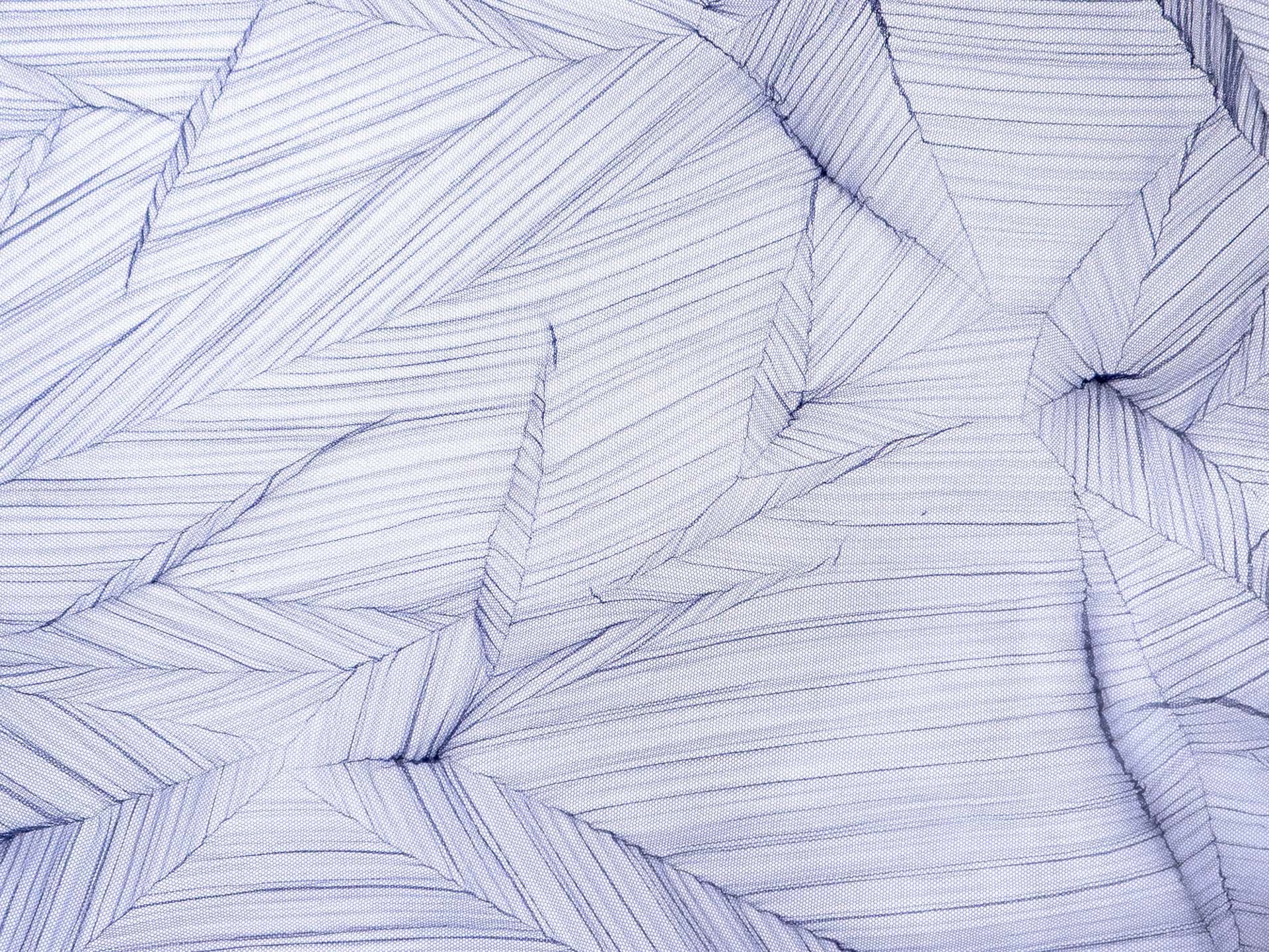 Crushed Polyester Tulle in Navy