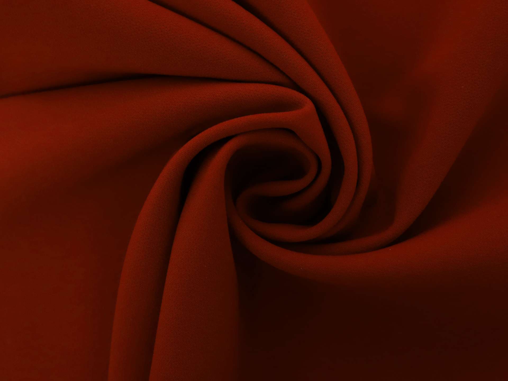 Polyester Stretch Crepe in Dark Red
