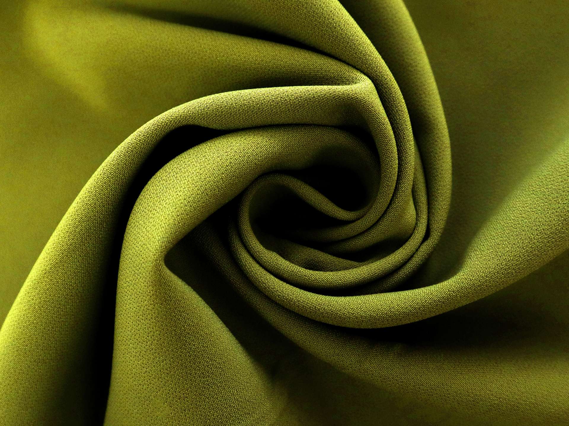 Polyester Stretch Crepe in Leaf Green