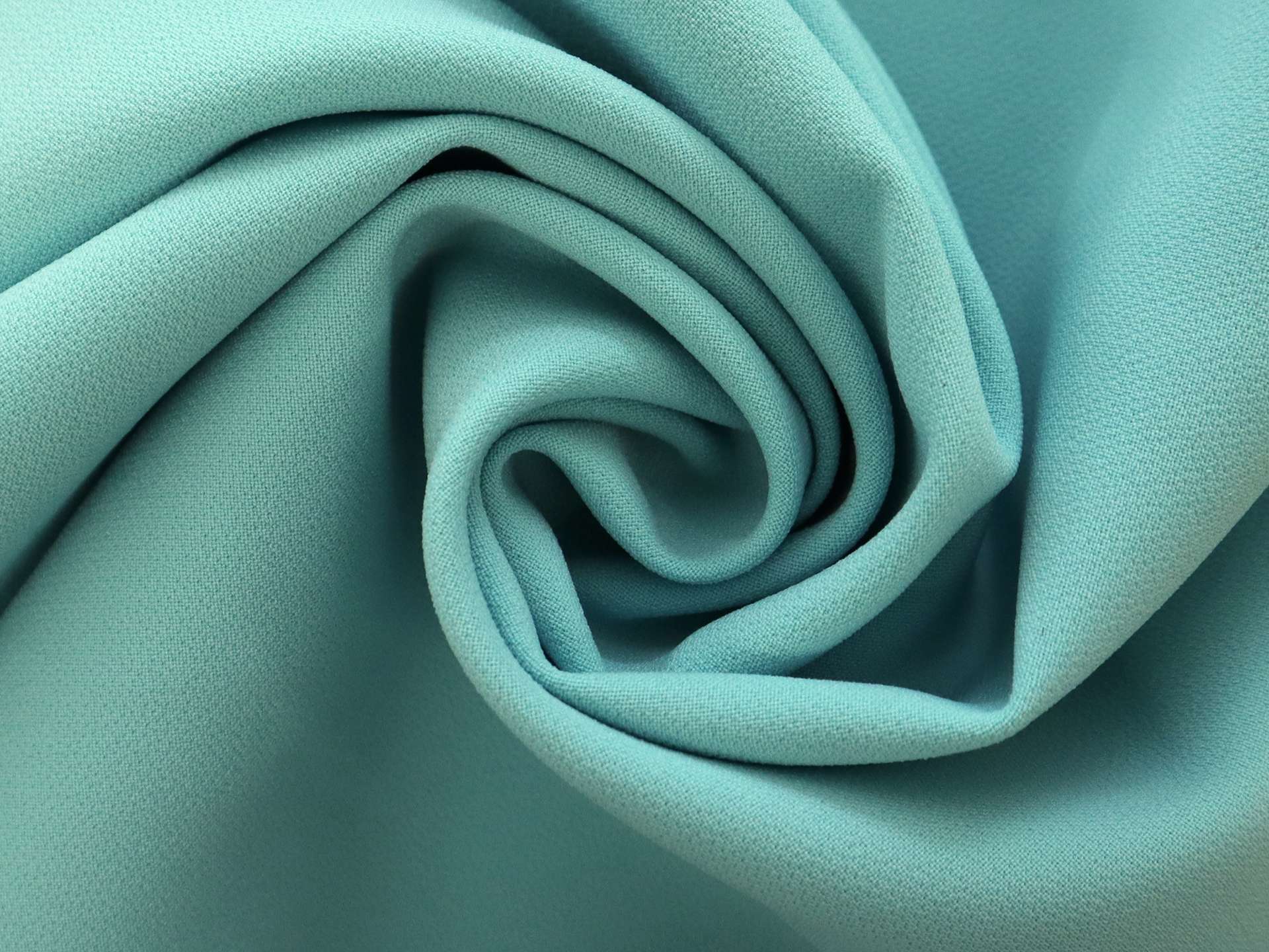 Polyester Stretch Crepe in Aqua