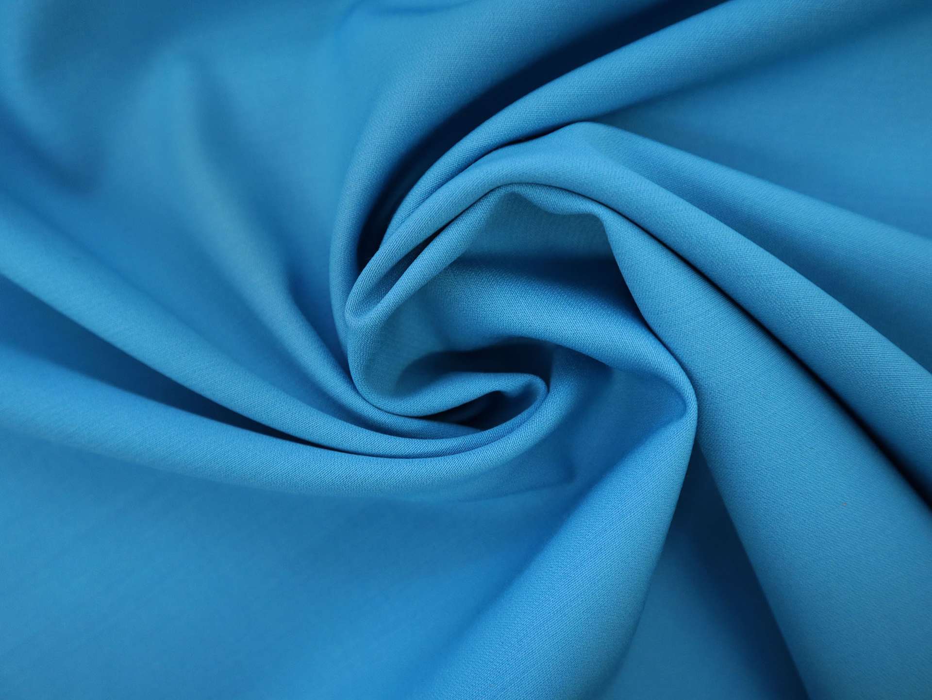 Italian Super 130s Wool Satin Faille in Caribbean Blue