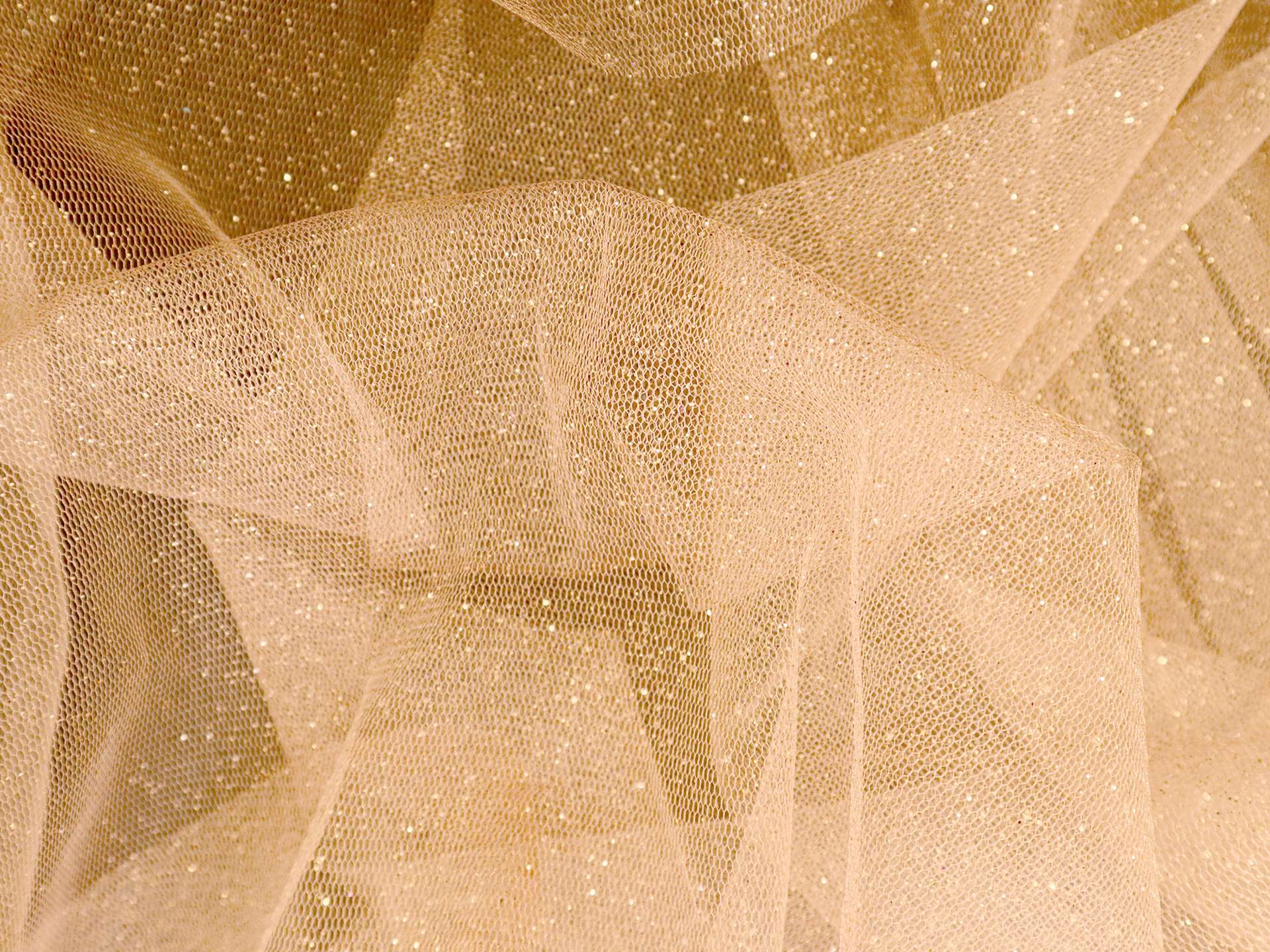 Glitter Tulle in Taupe