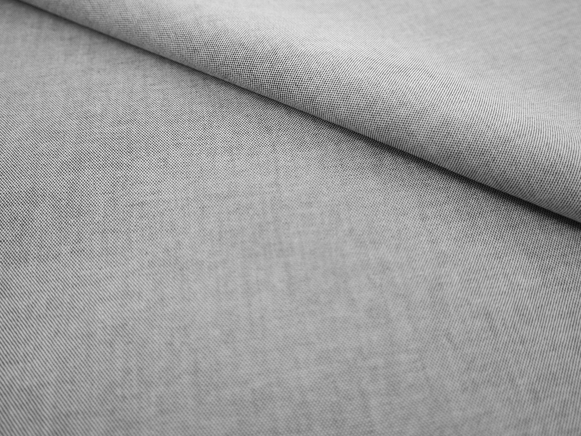 Pima Cotton Oxford in Salt & Pepper