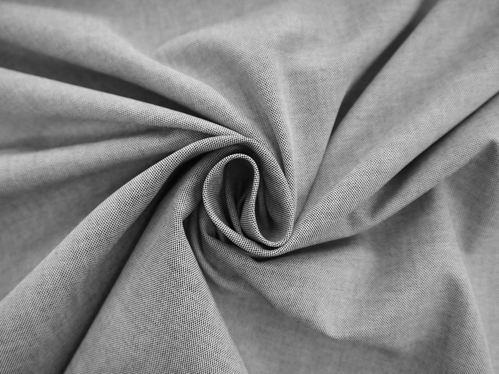 Pima Cotton Oxford in Salt & Pepper