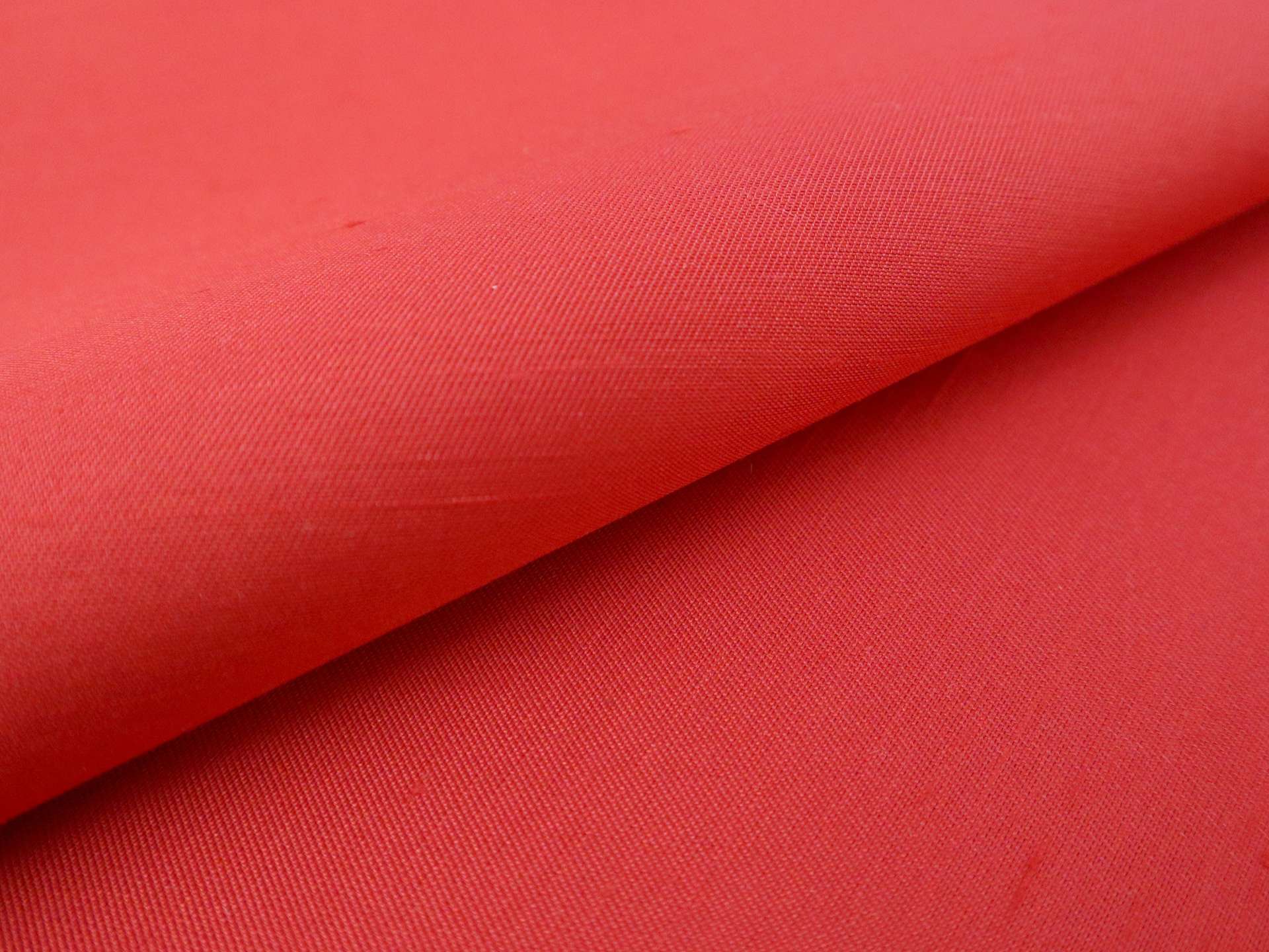 Pure Silk Shantung in Red