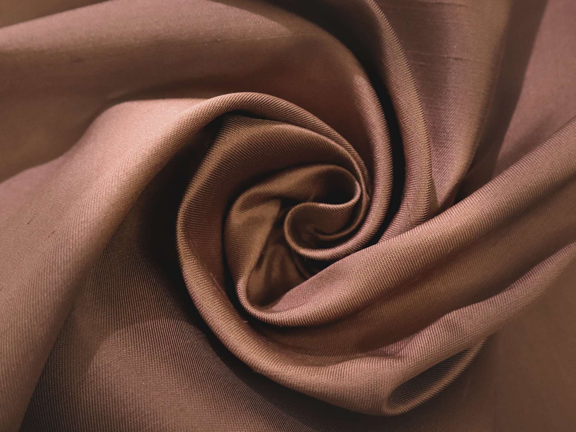 Pure Silk Shantung in Brown