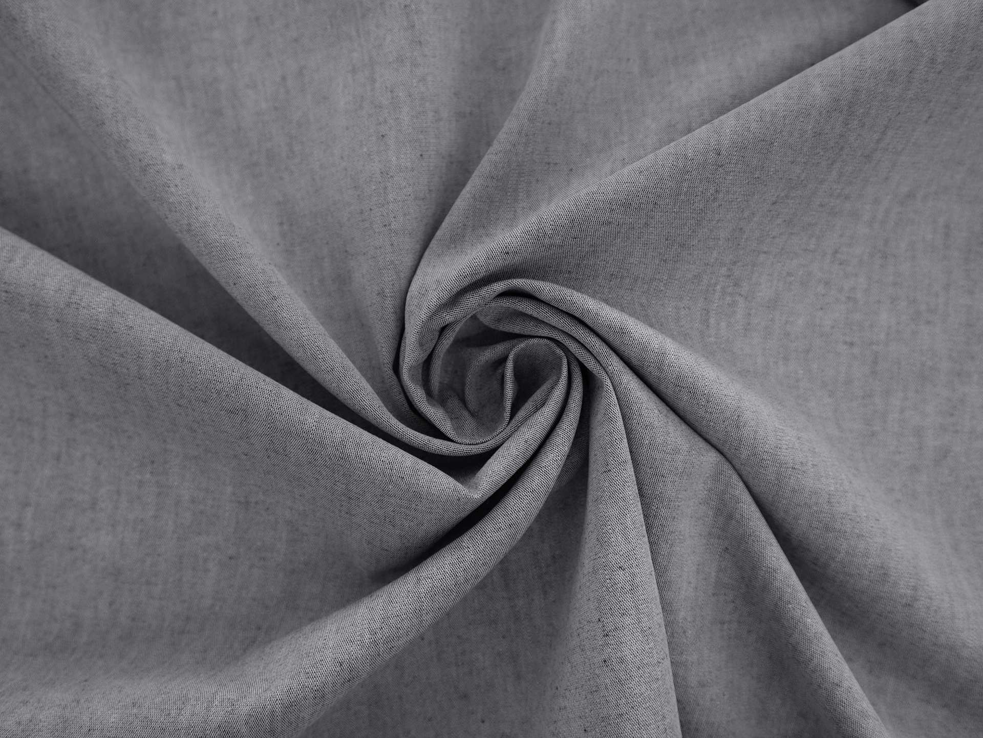 Faded Cotton Chambray in Charcoal