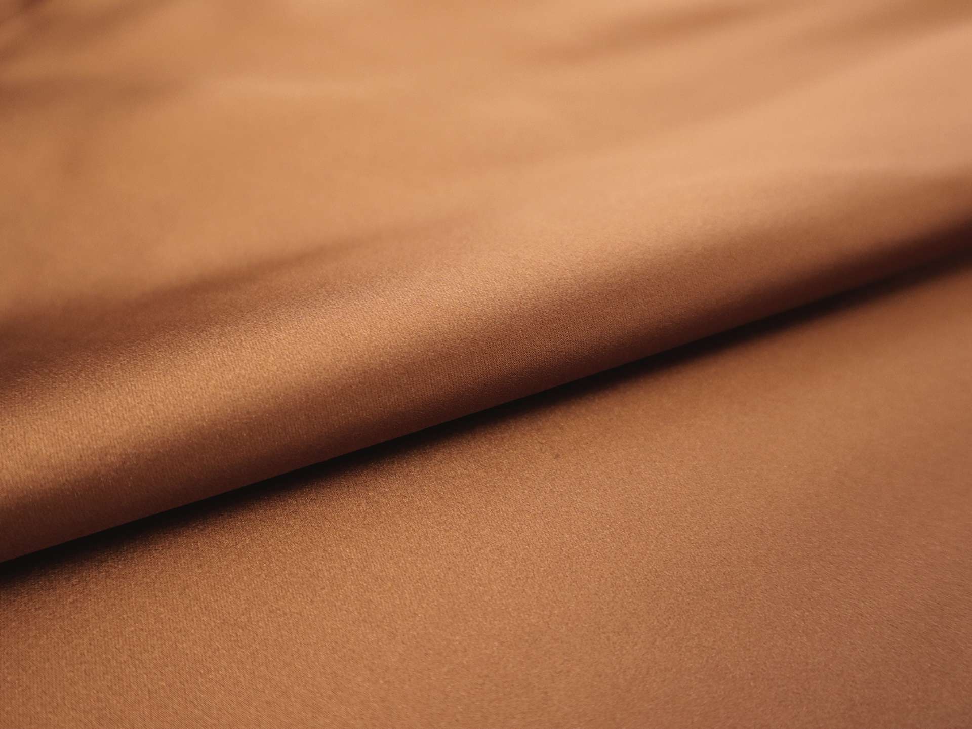 Pure Silk Duchesse Satin in Brown