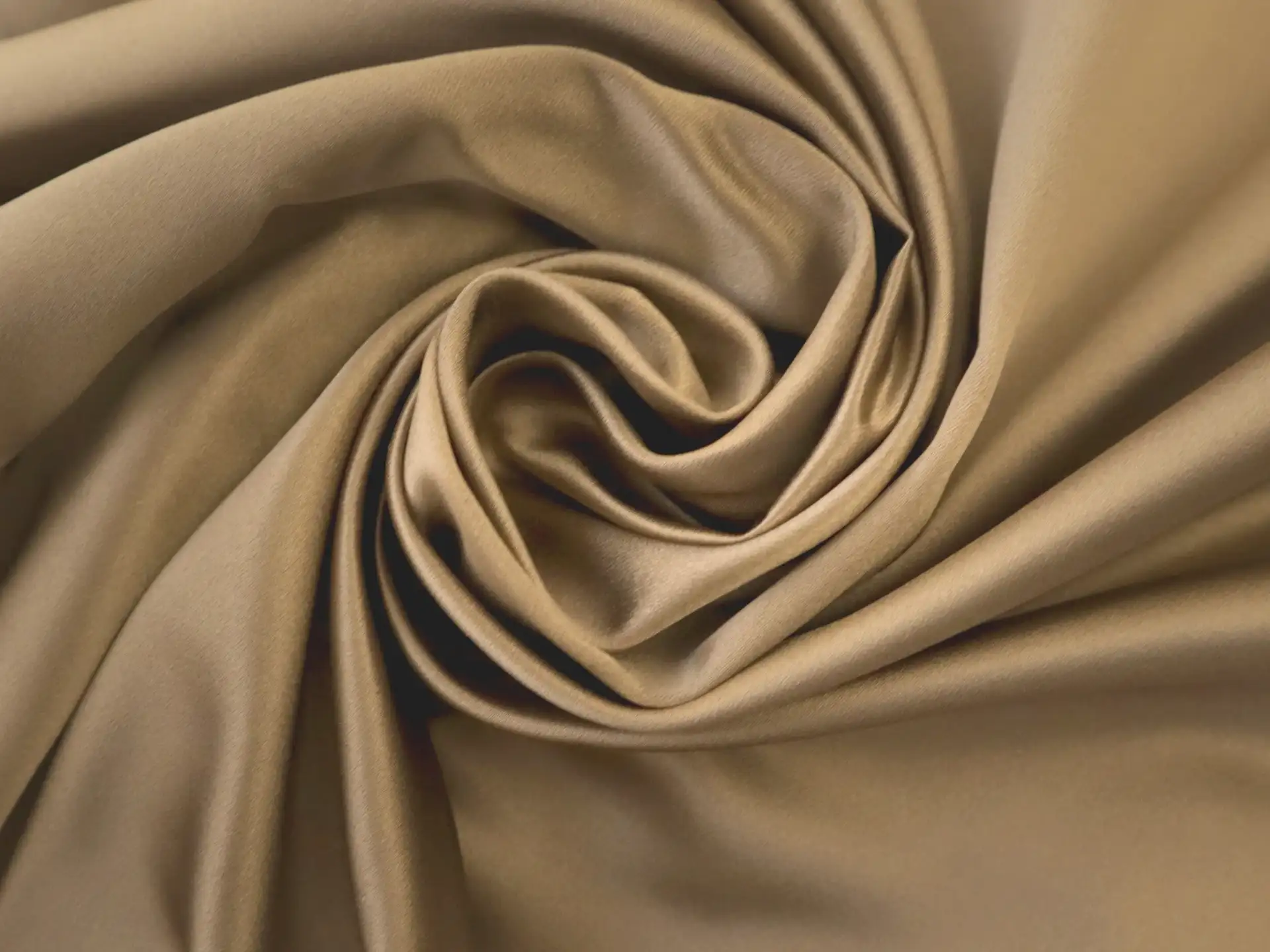 Pure Silk Duchesse Satin in Taupe