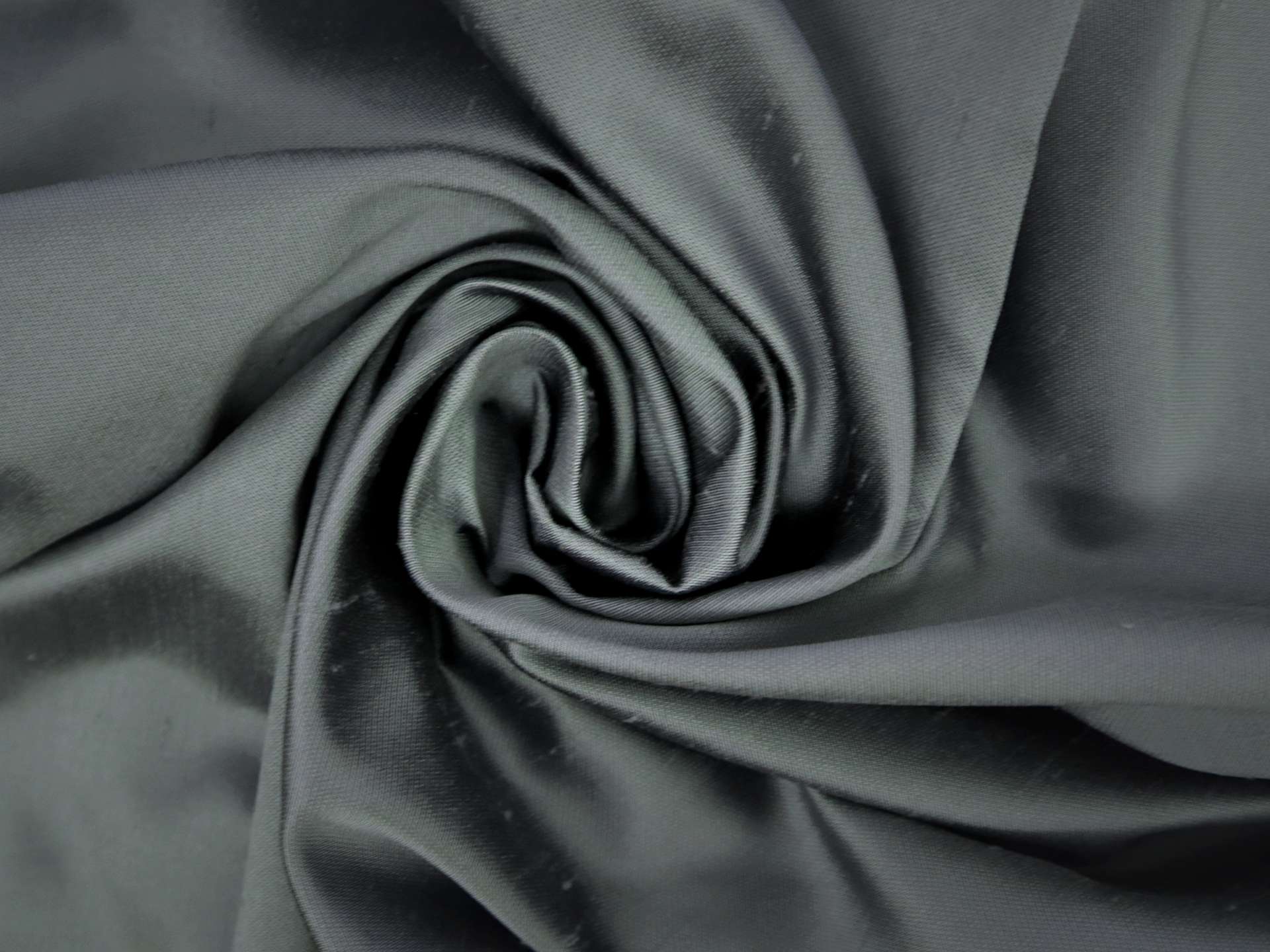 Italian Silk Shantung in Slate
