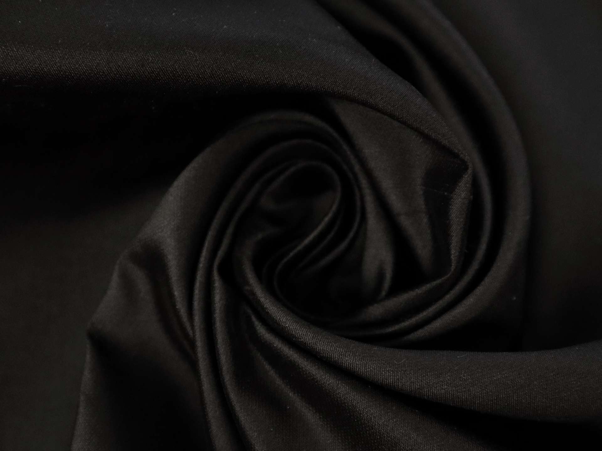  Silk Shantung in Black