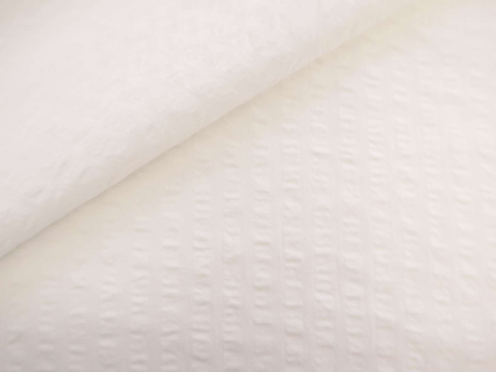Cotton Novelty Seersucker in White