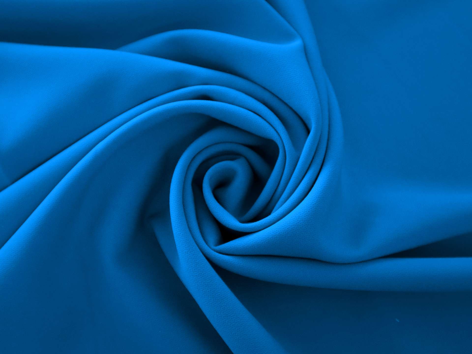 Polyester Stretch Crepe in Electric Blue