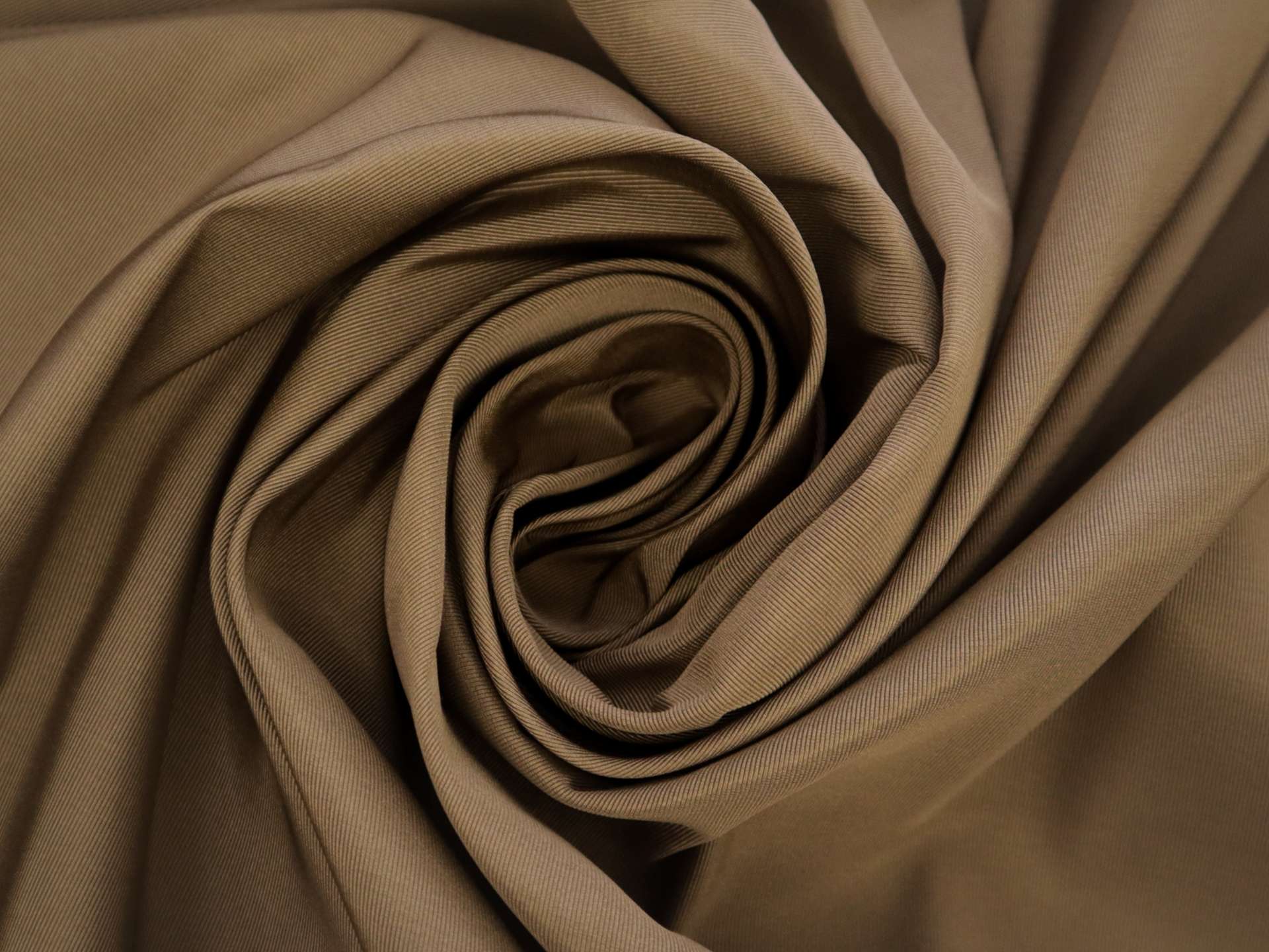 100% Silk Gros De Londres in Medium Taupe