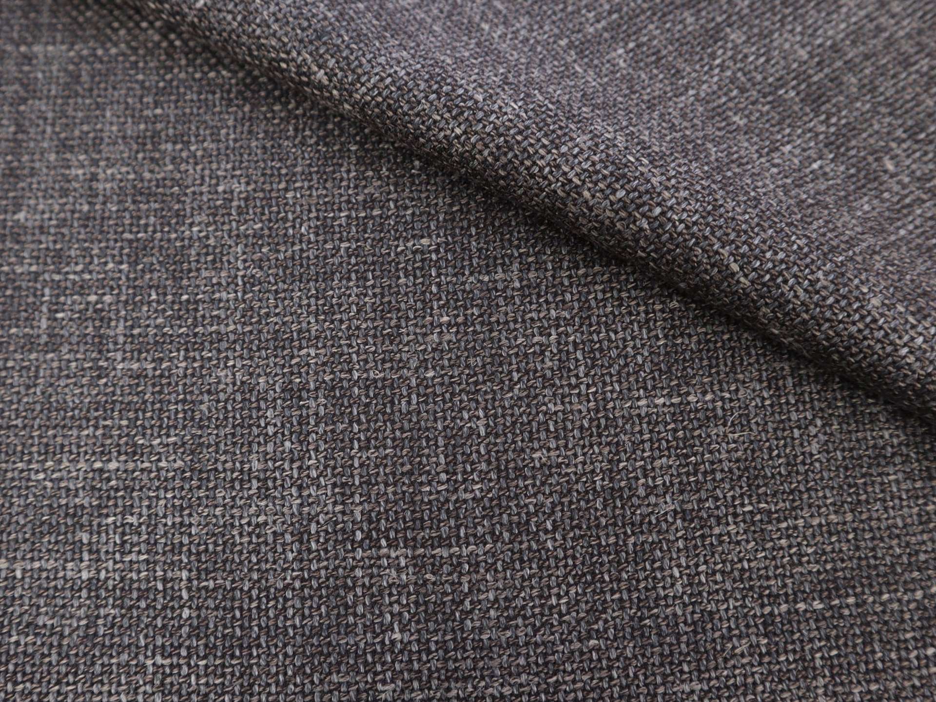 Wool, Silk, & Linen Suiting in Payne's Gray and Brown