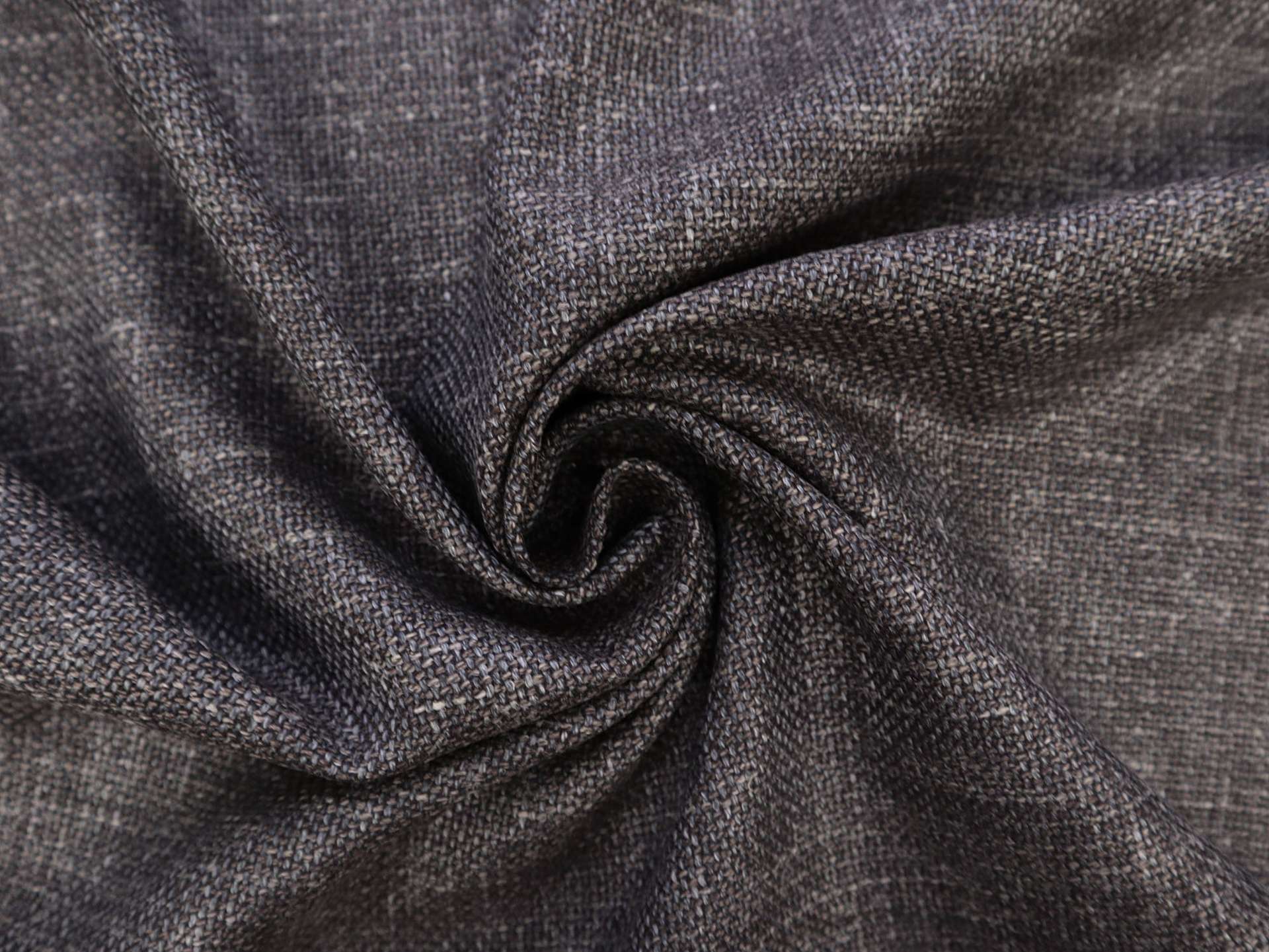 Wool, Silk, & Linen Suiting in Payne's Gray and Brown