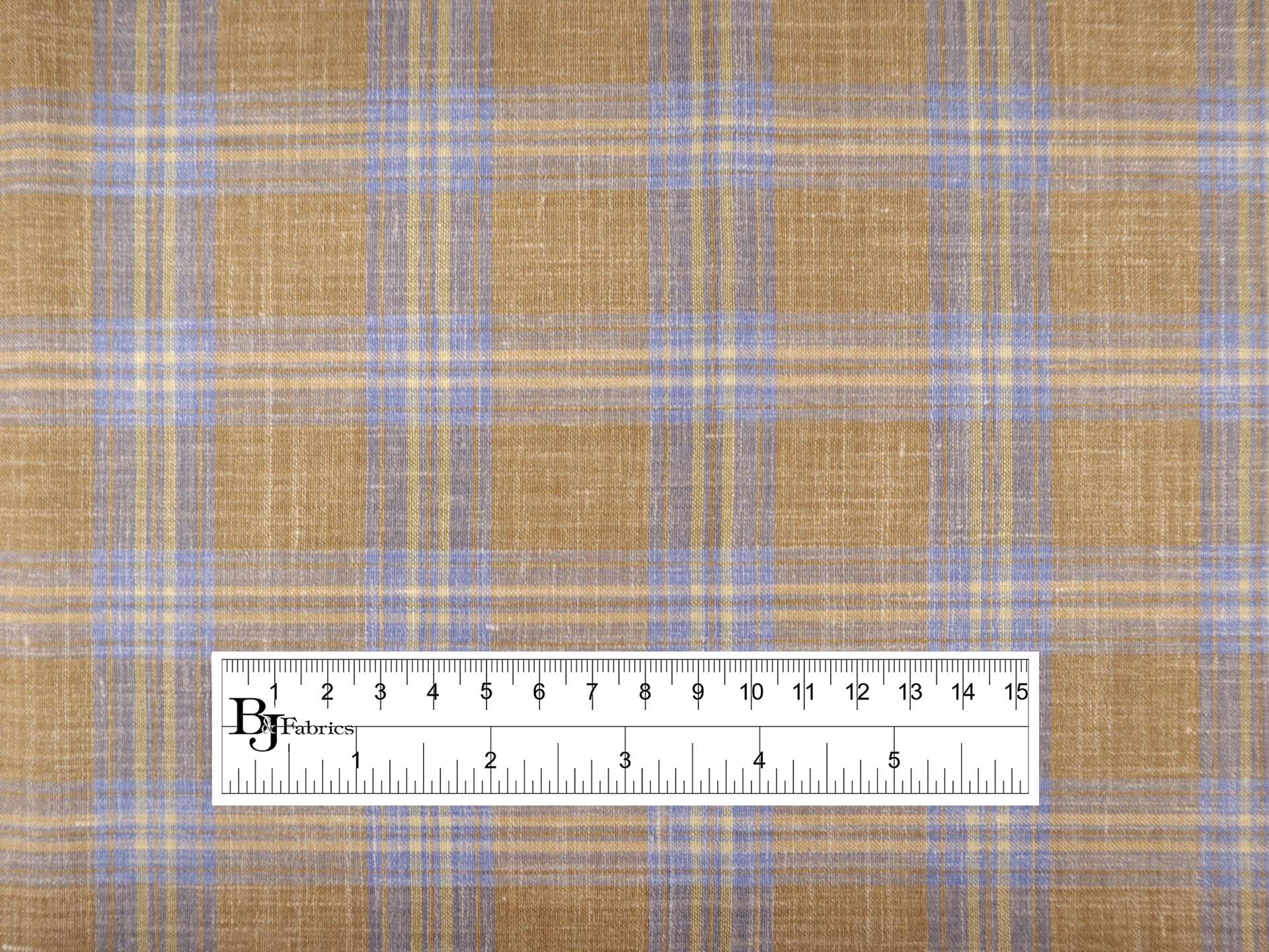 Wool, Silk, & Linen Plaid Suiting 