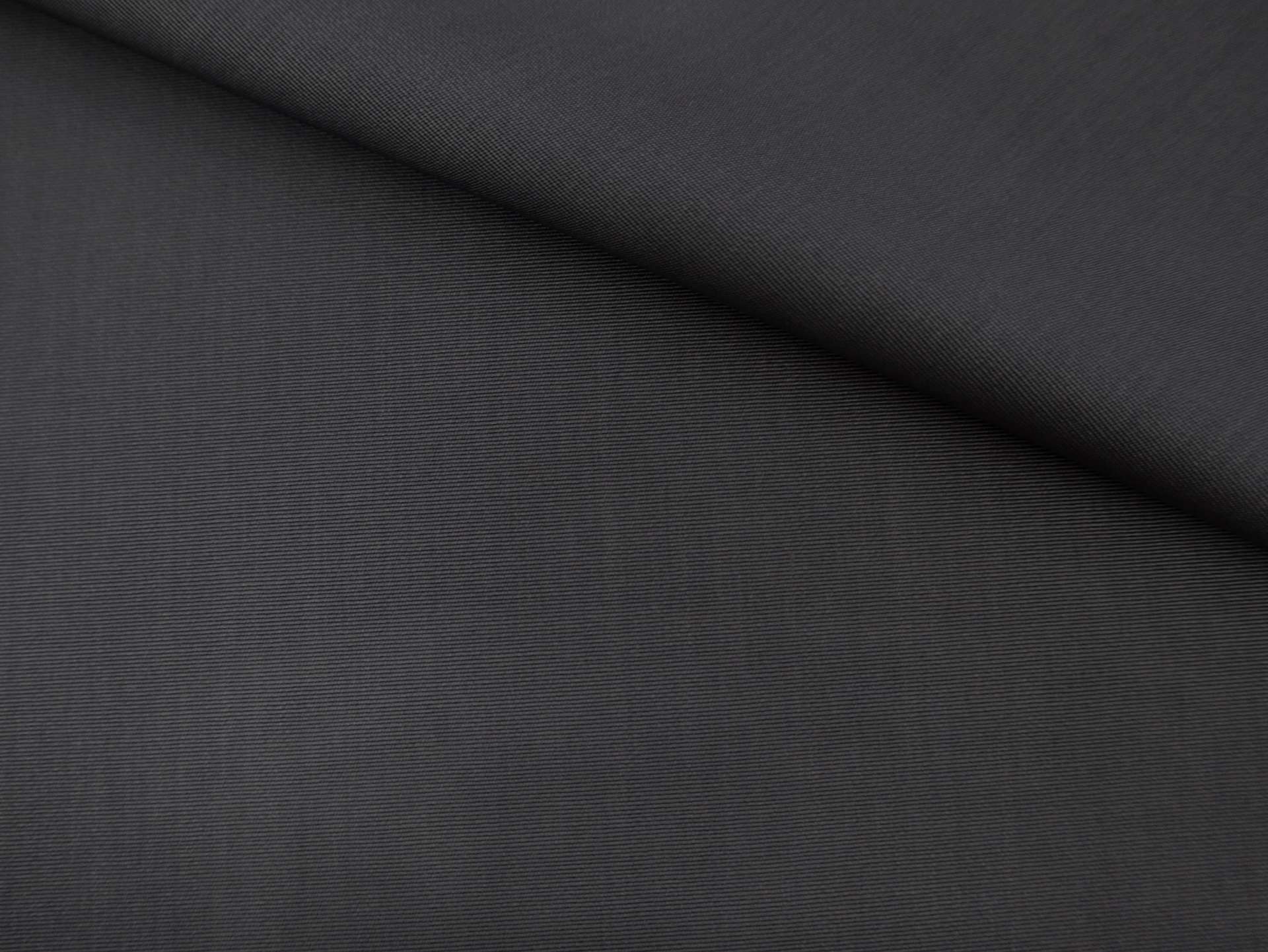Virgin Wool Gros de Londres in Gunmetal 