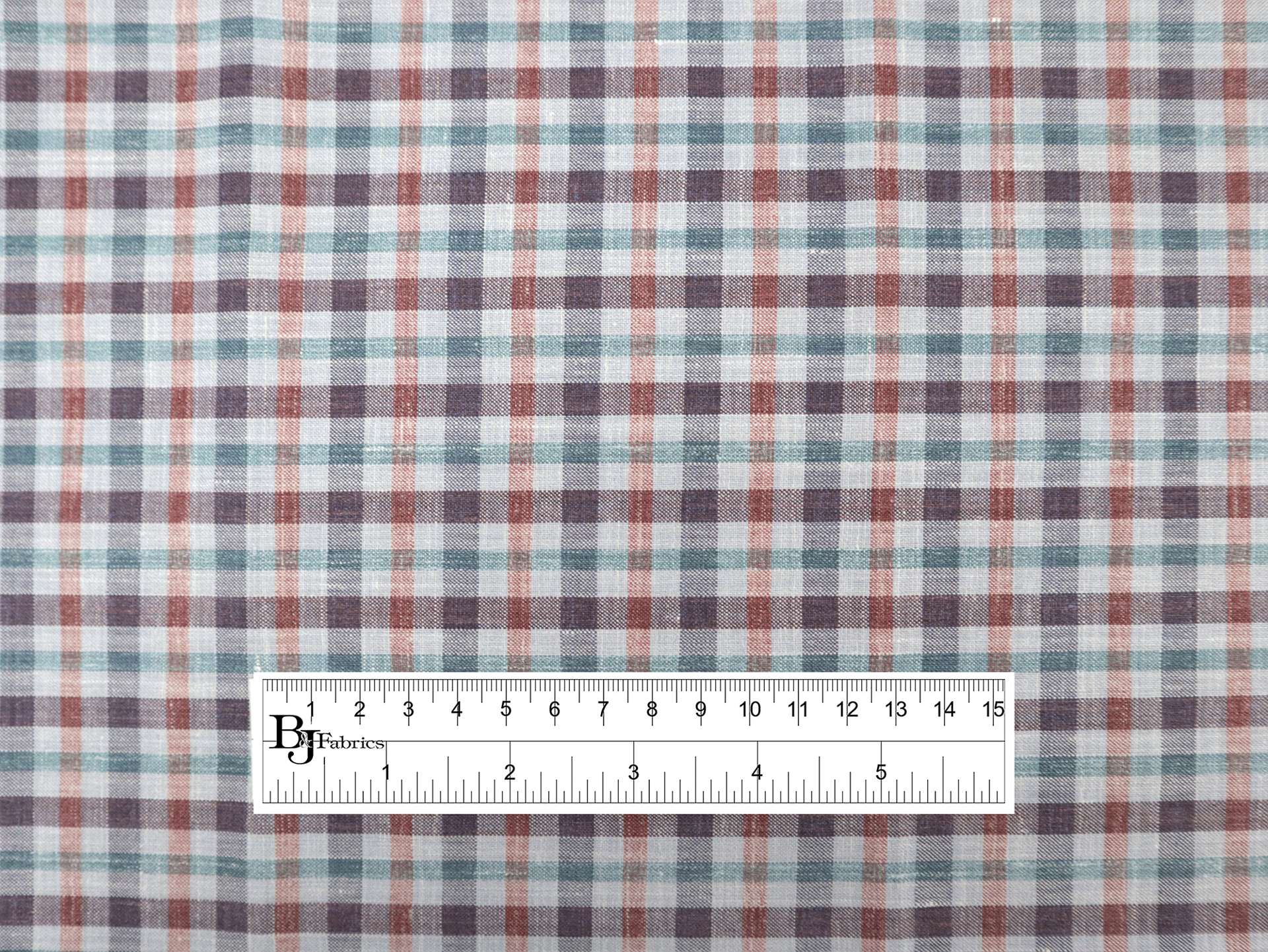 Wool, Silk, & Linen Plaid Suiting