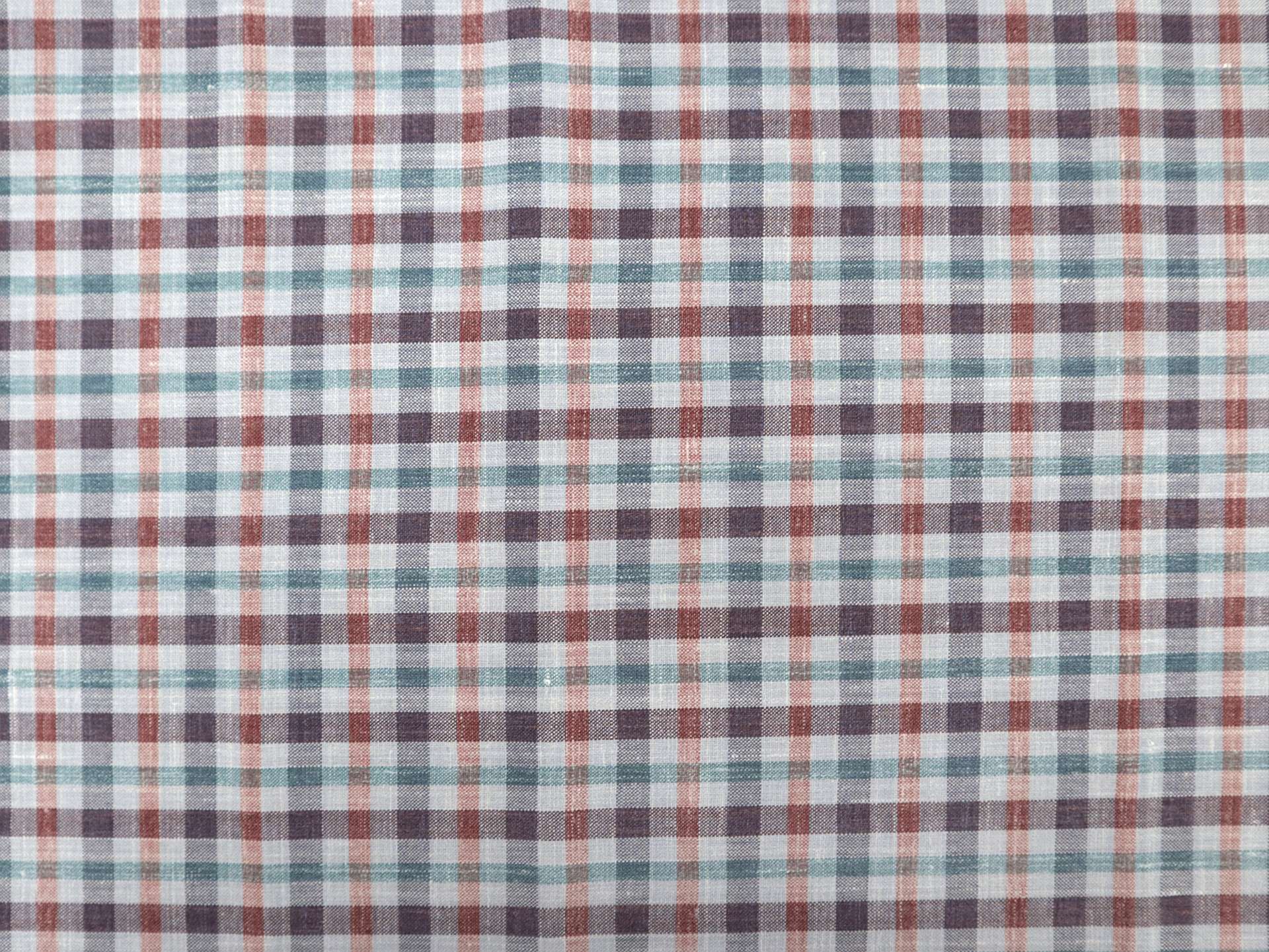 Wool, Silk, & Linen Plaid Suiting